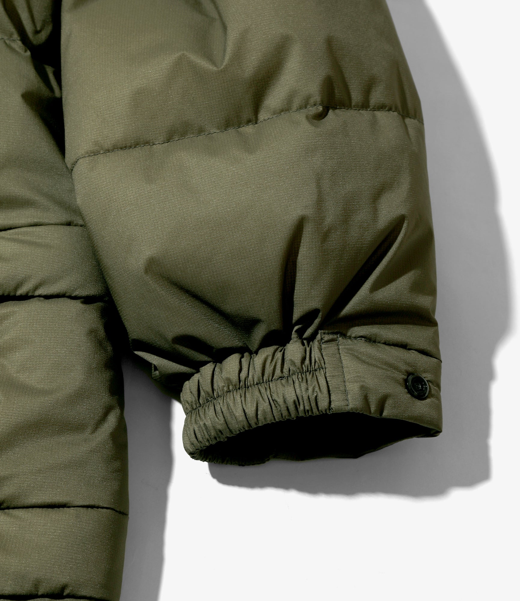 Detachable Down Coat – Khaki Nylon