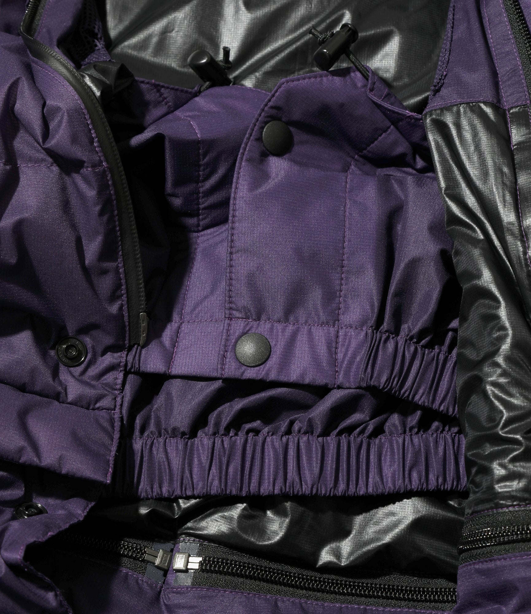 Detachable Down Coat – Purple Nylon