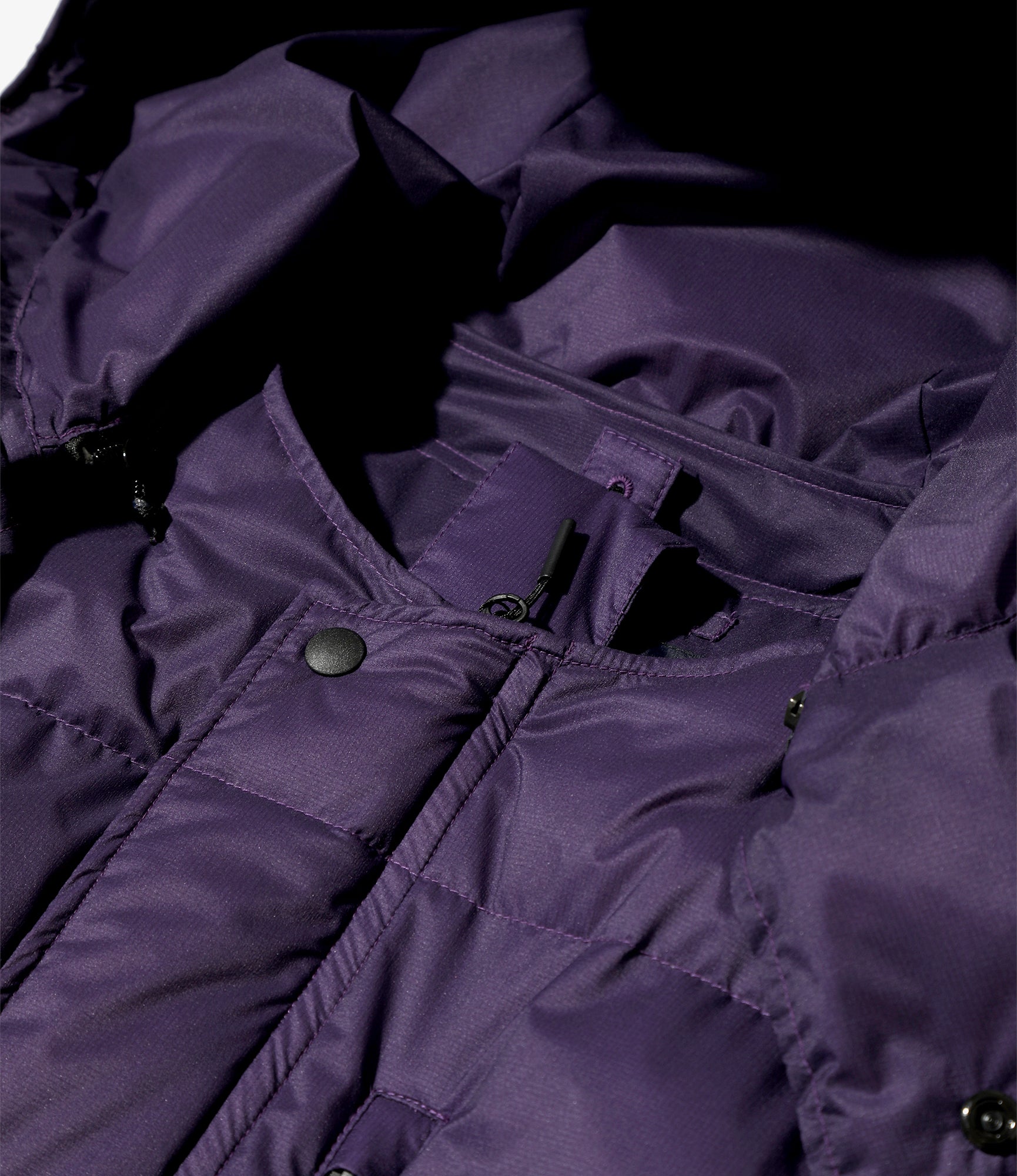 Detachable Down Coat – Purple Nylon
