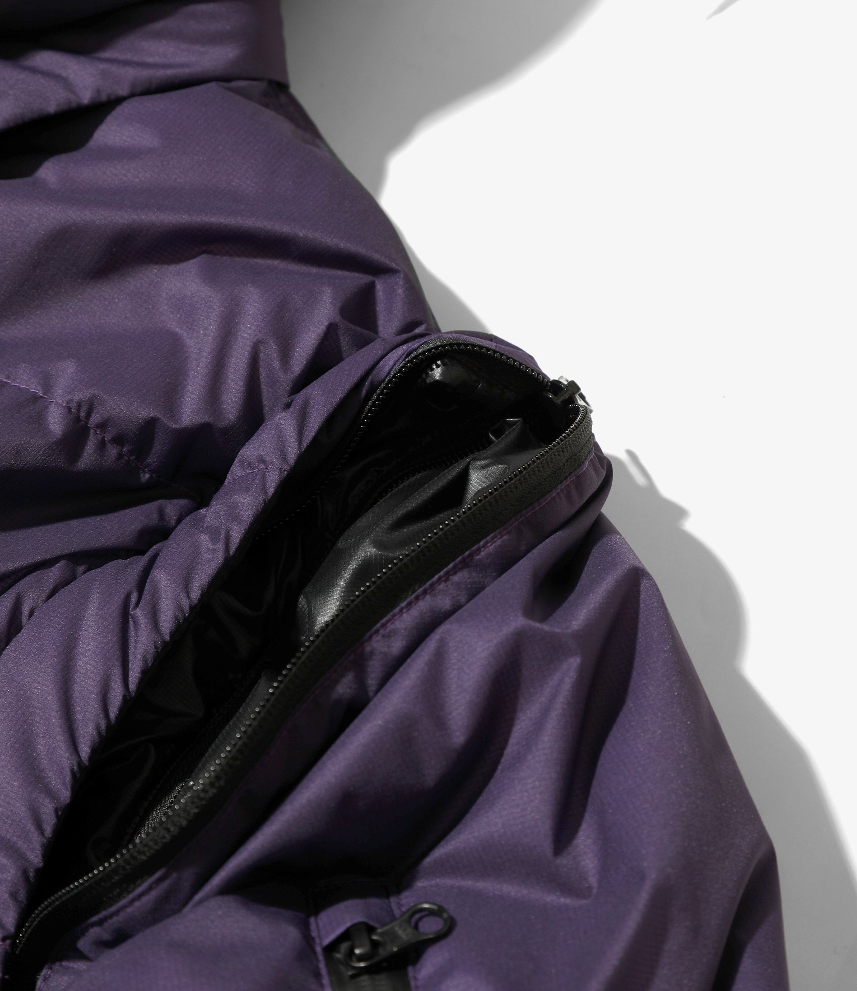 Detachable Down Coat – Purple Nylon