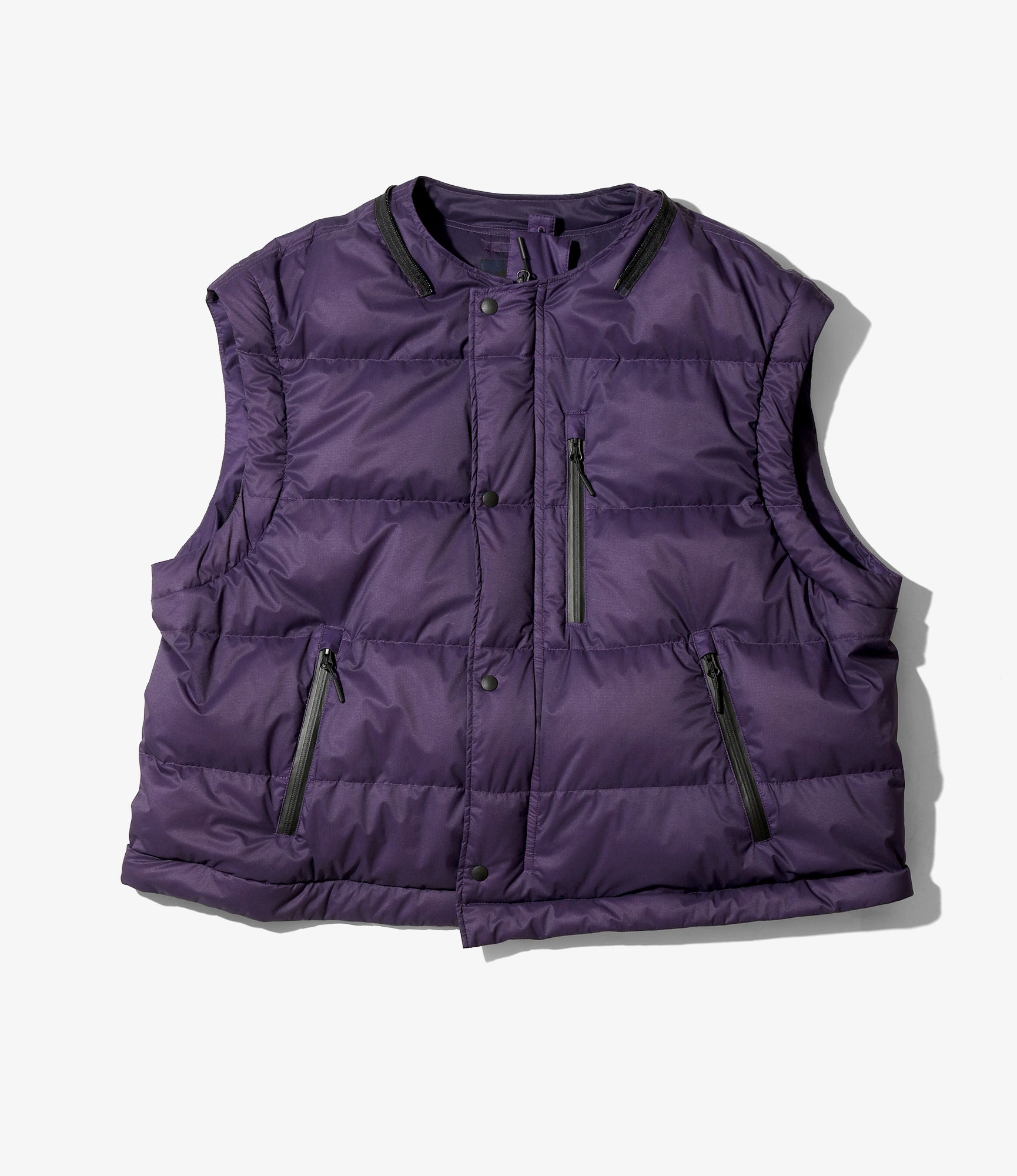 Detachable Down Coat – Purple Nylon