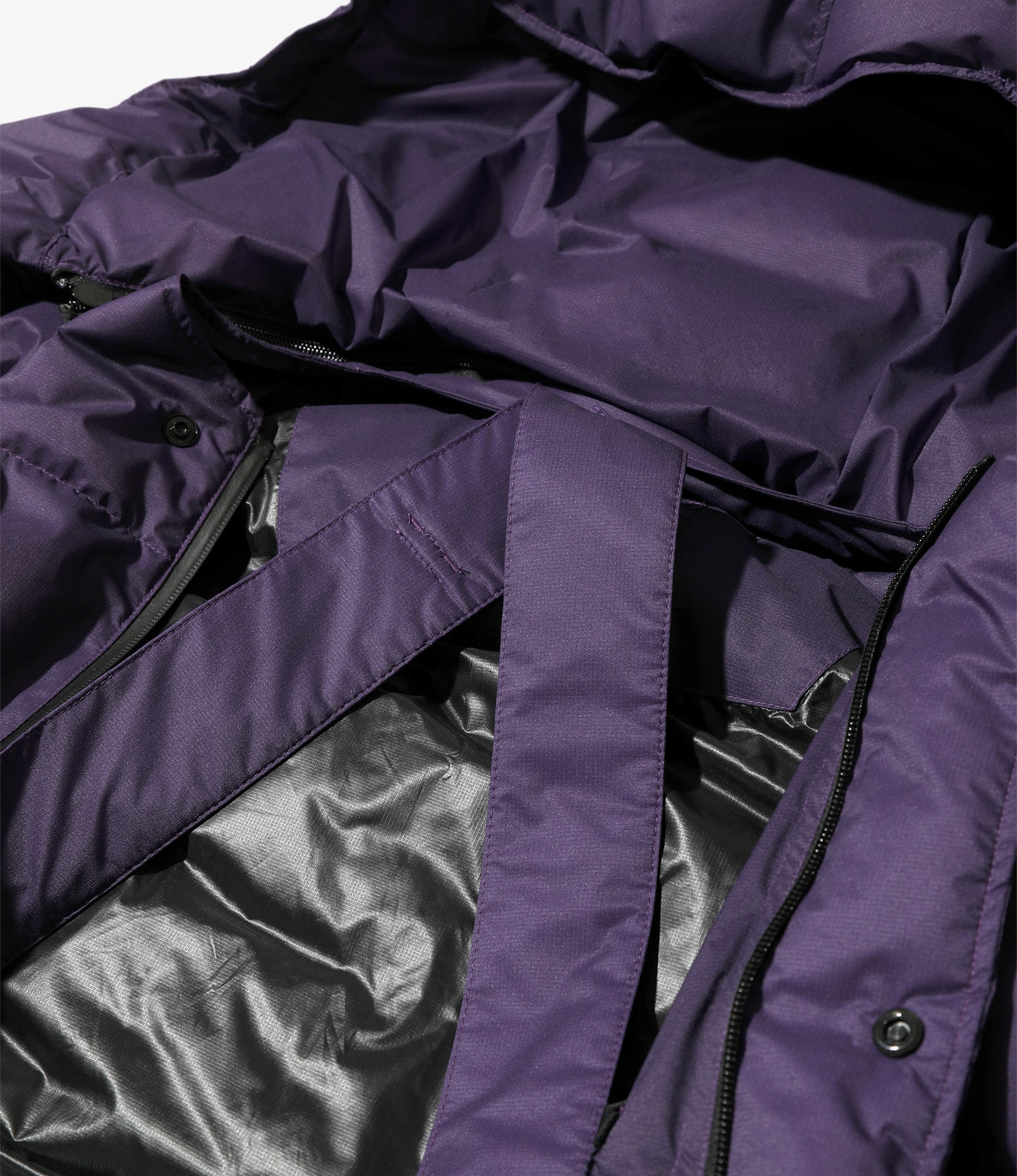 Detachable Down Coat – Purple Nylon