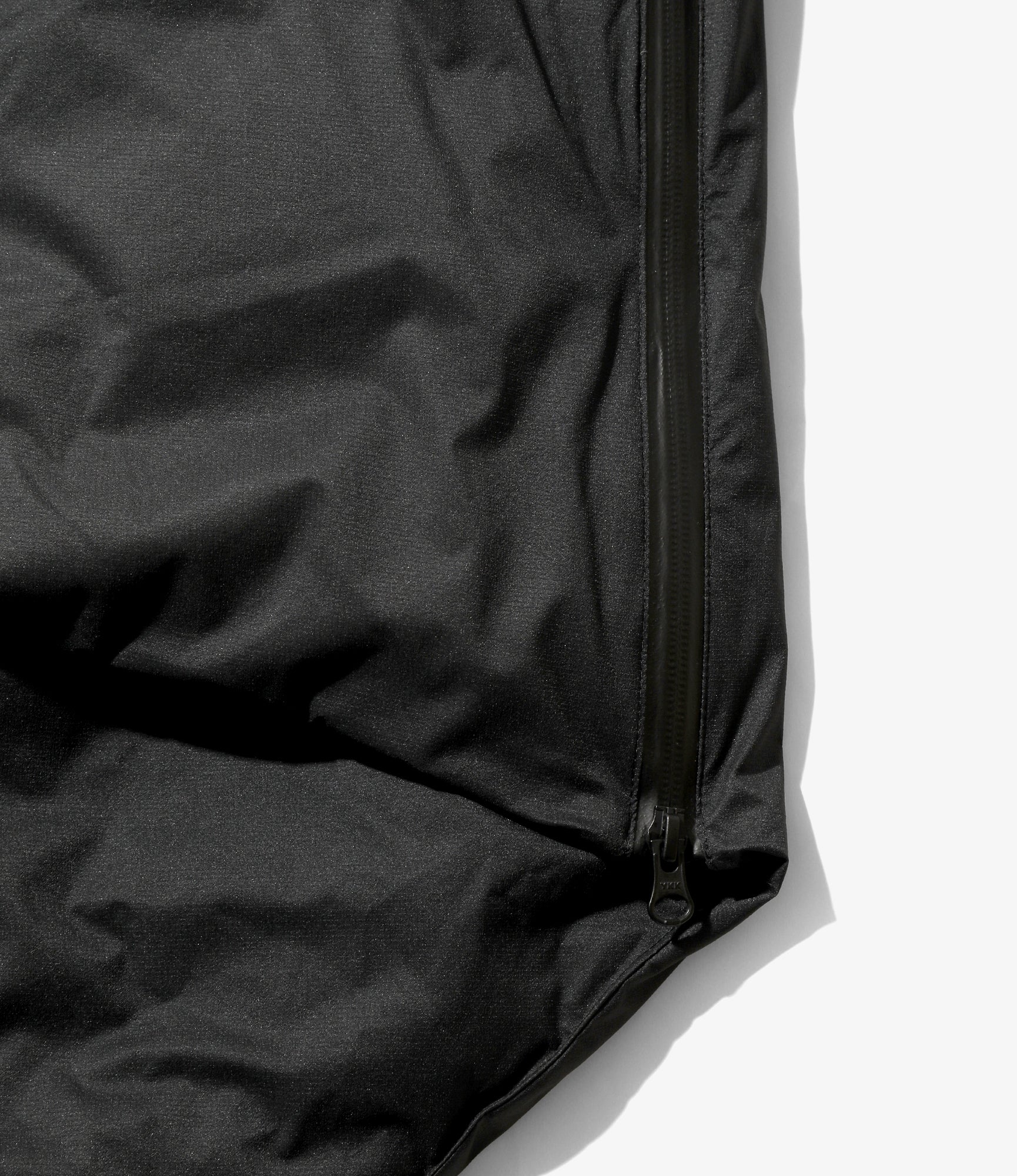 Down Zip Coat – Black Ripstop Nylon