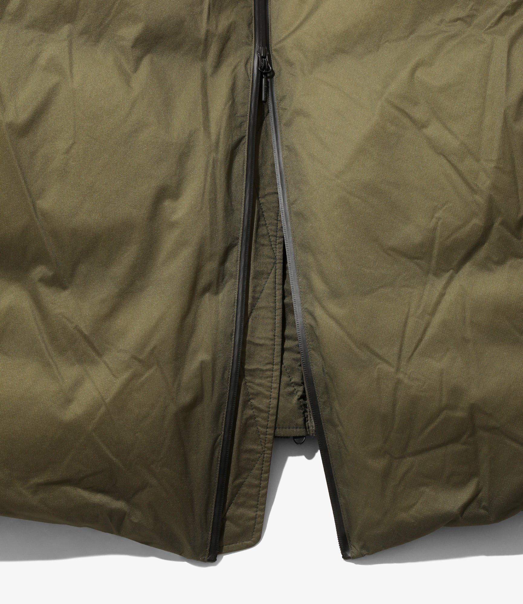 Down Zip Jacket – Olive Ripstop Nylon