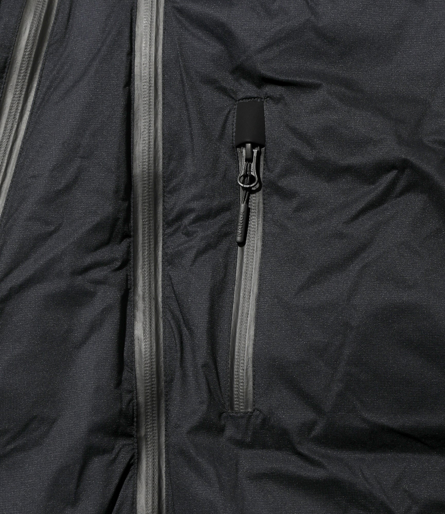 Down Zip Vest – Dark Navy Ripstop Nylon