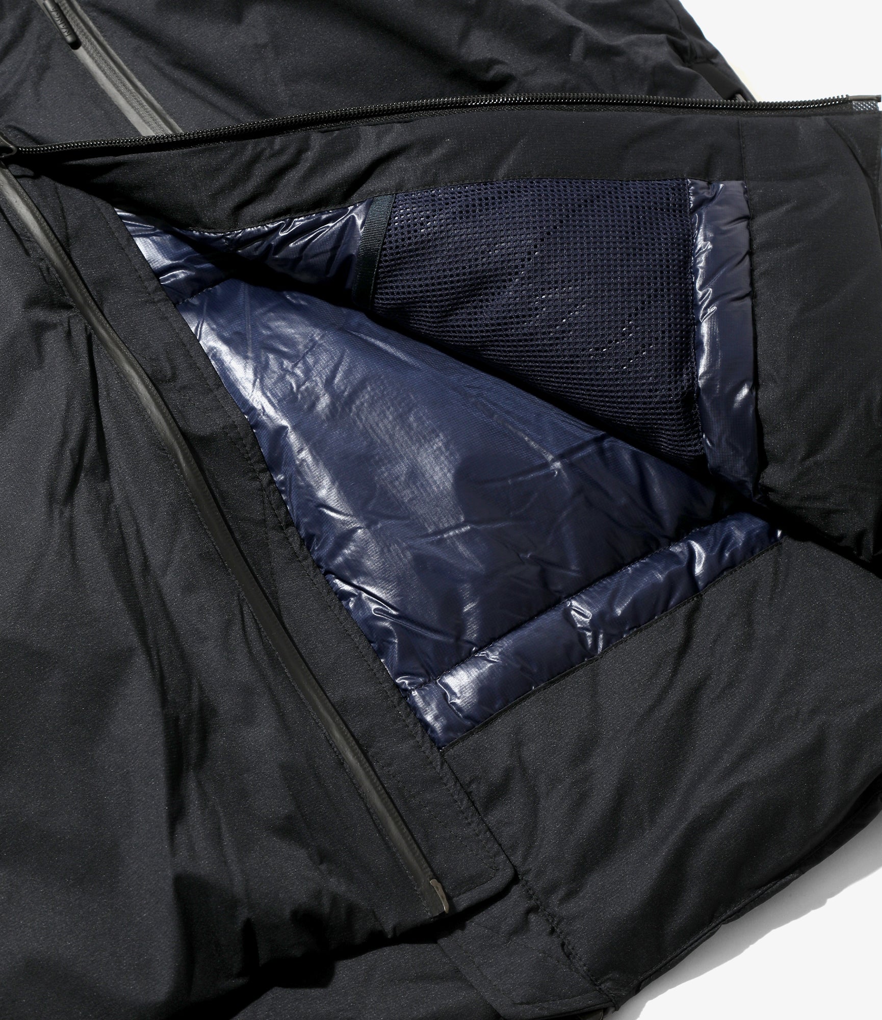 Down Zip Vest – Dark Navy Ripstop Nylon