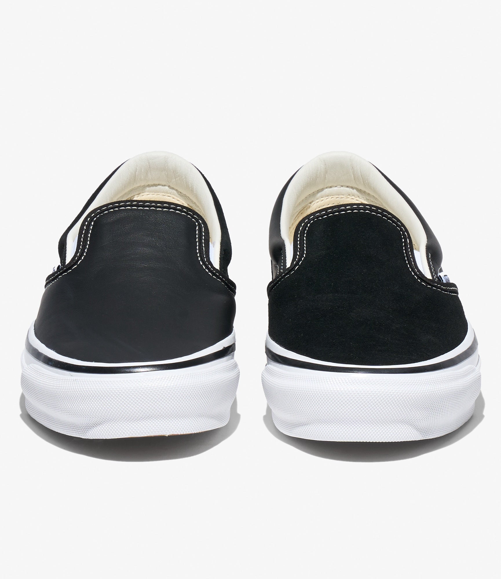 Classic Slip-On 98 – Black Leather/Suede Mix