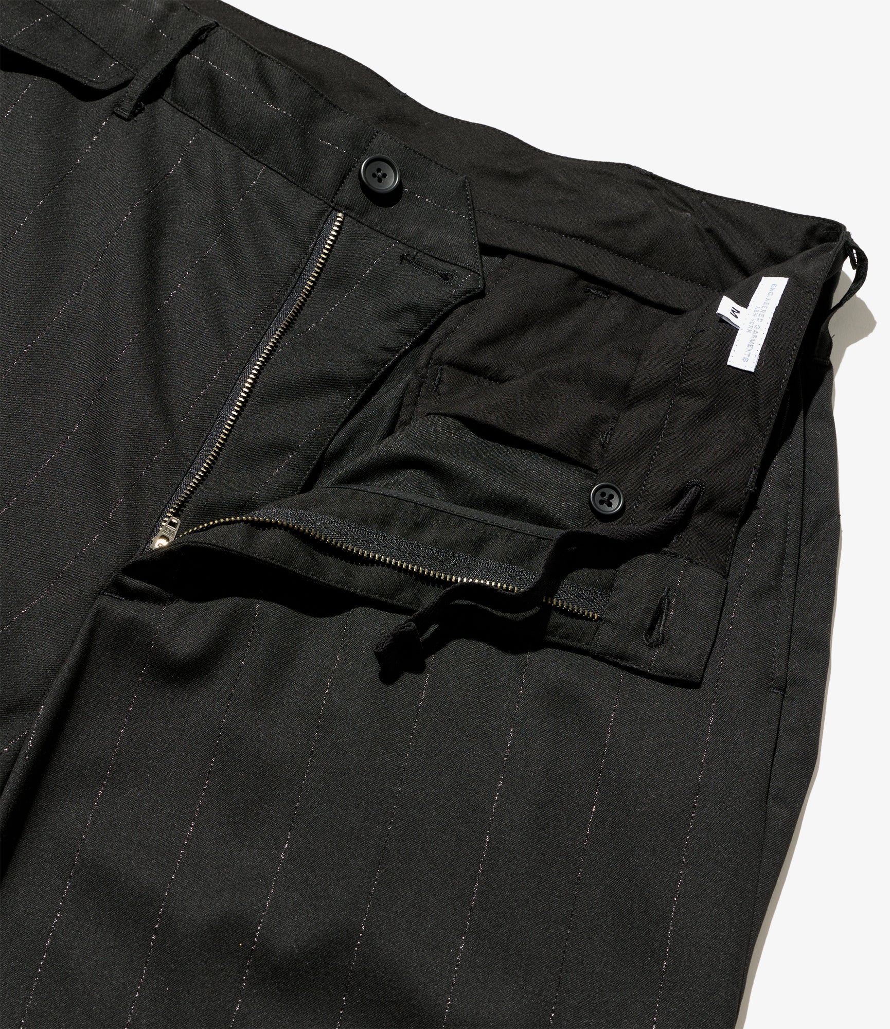 Officer Pant – Black Striped Lurex