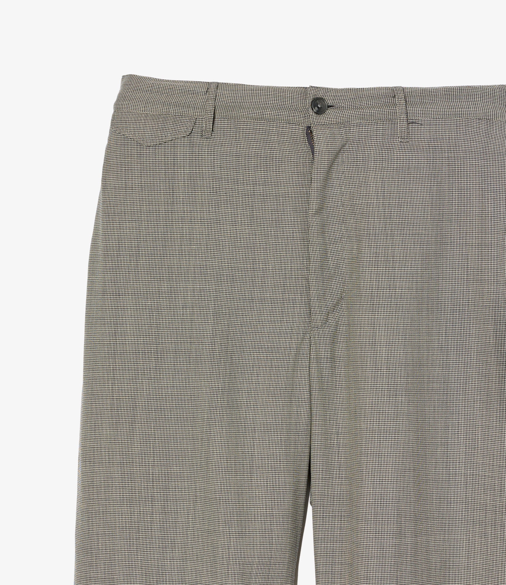 Officer Pant – Grey Micro Houndstooth Tropical Wool