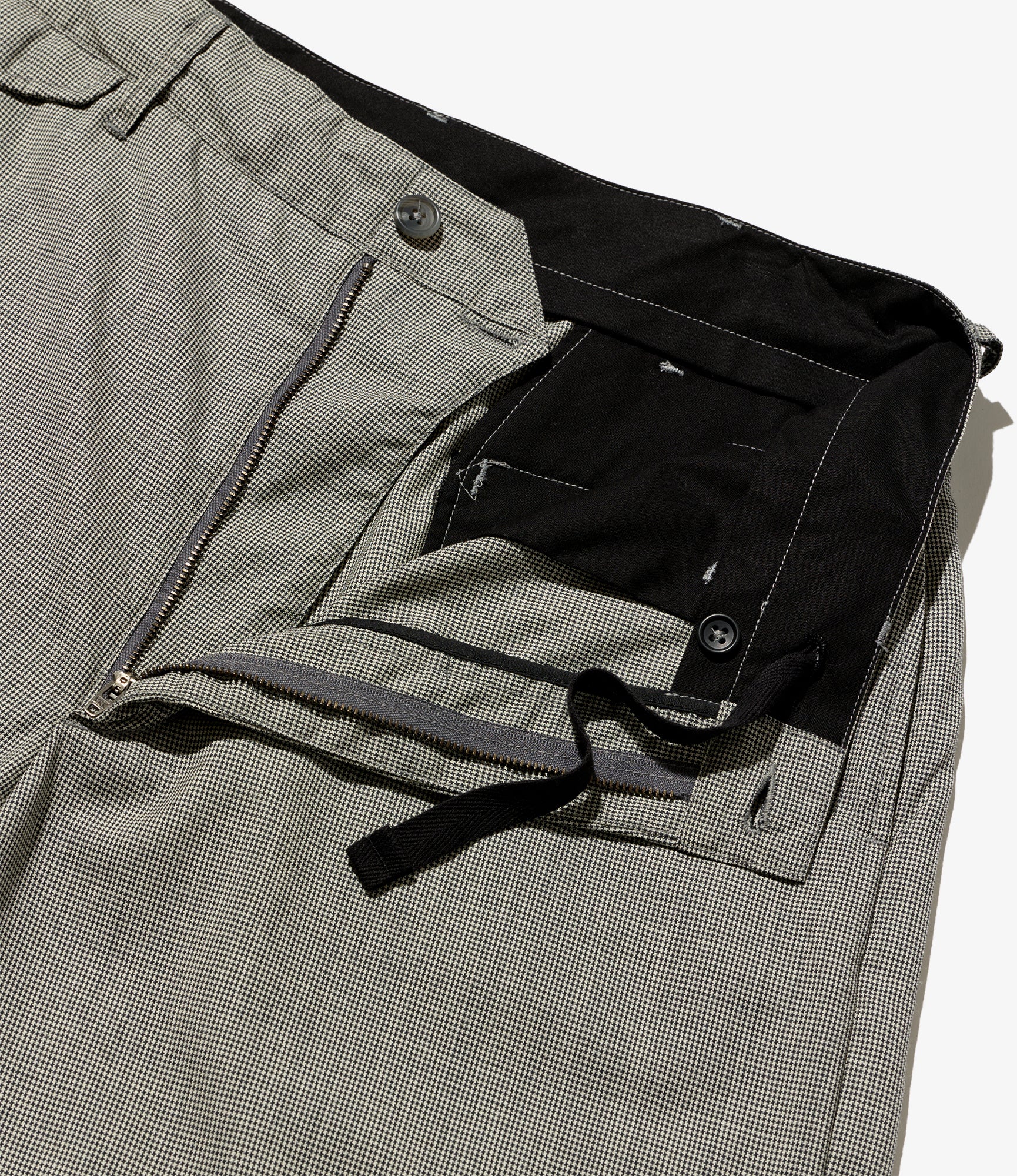Officer Pant – Grey Micro Houndstooth Tropical Wool