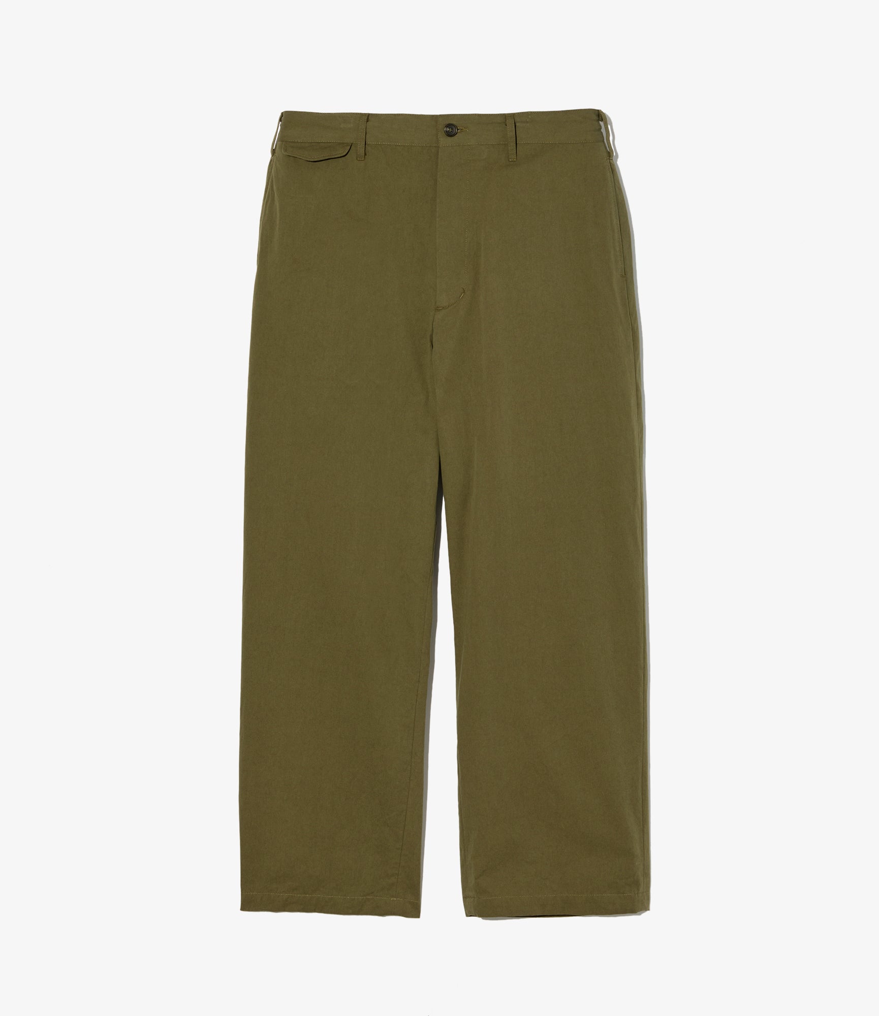 Officer Pant – Olive Sanded Cloth