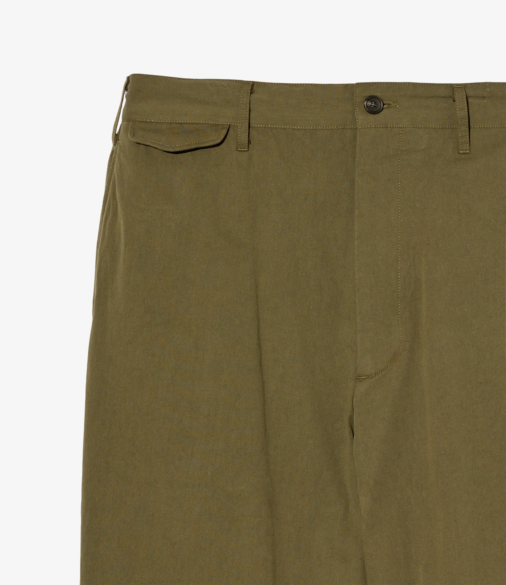 Officer Pant – Olive Sanded Cloth