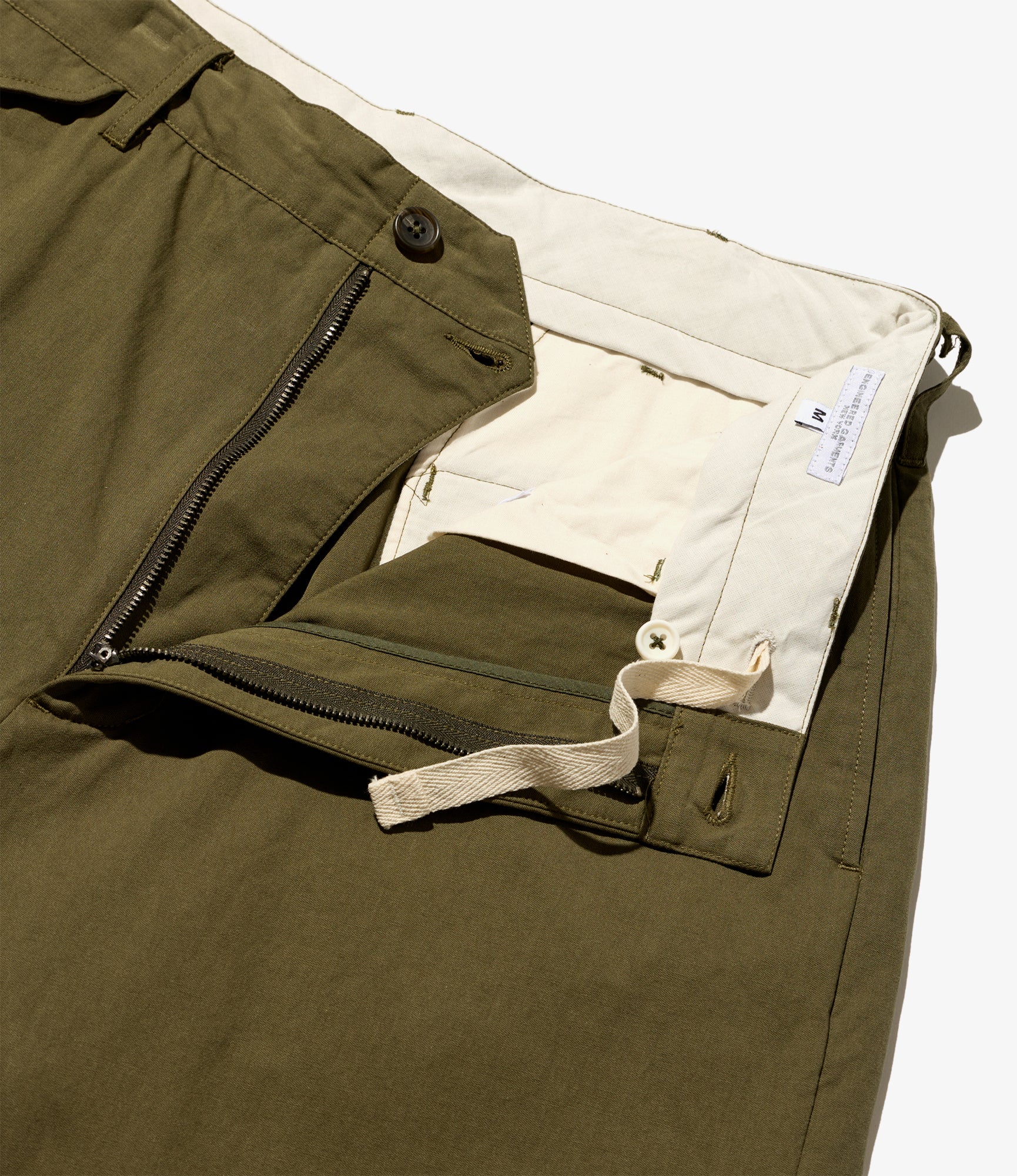 Officer Pant – Olive Sanded Cloth