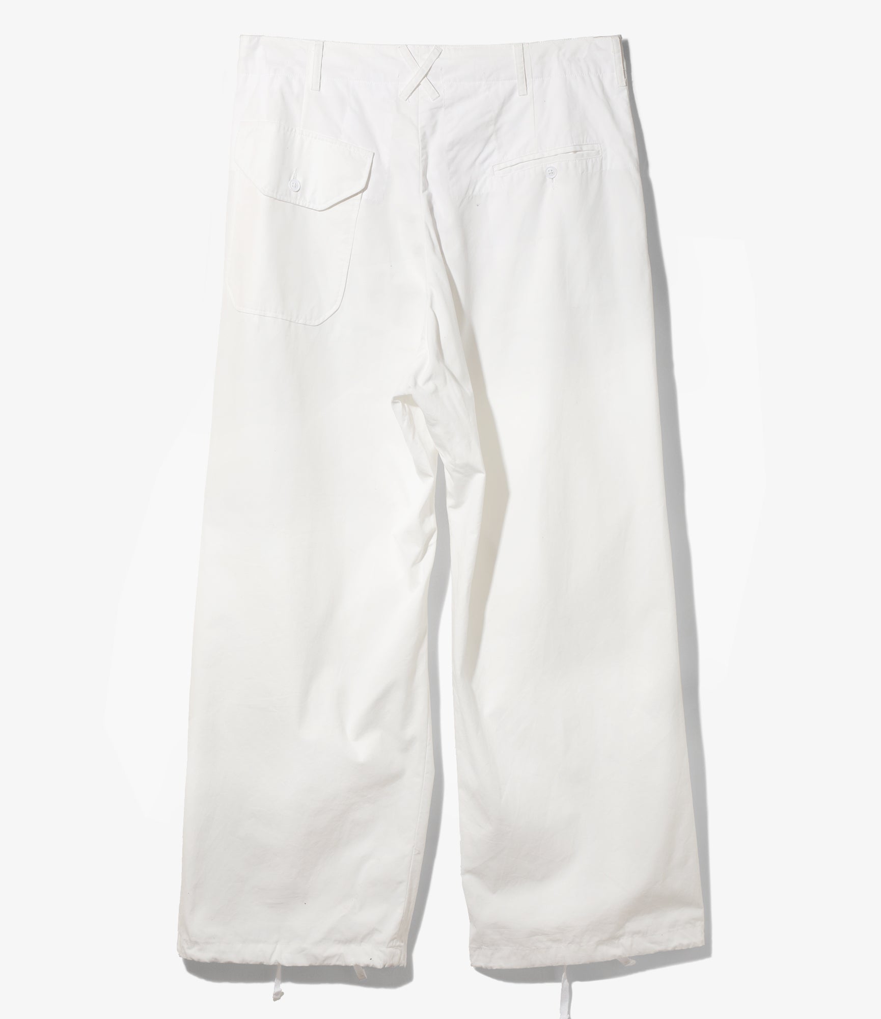 Over Pant – White Heavy Poplin