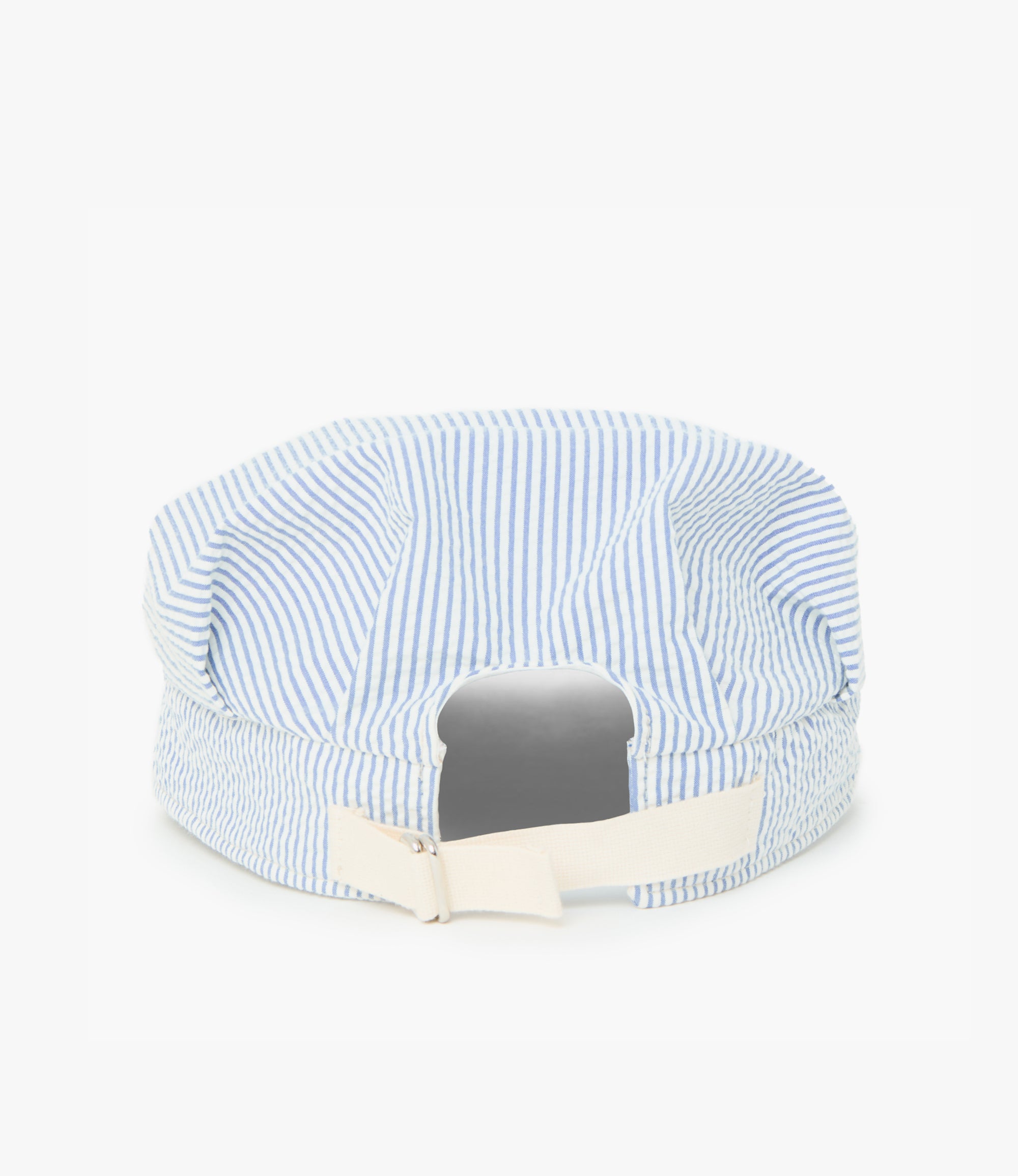 Railroad Cap – Sky Blue Washed Seersucker