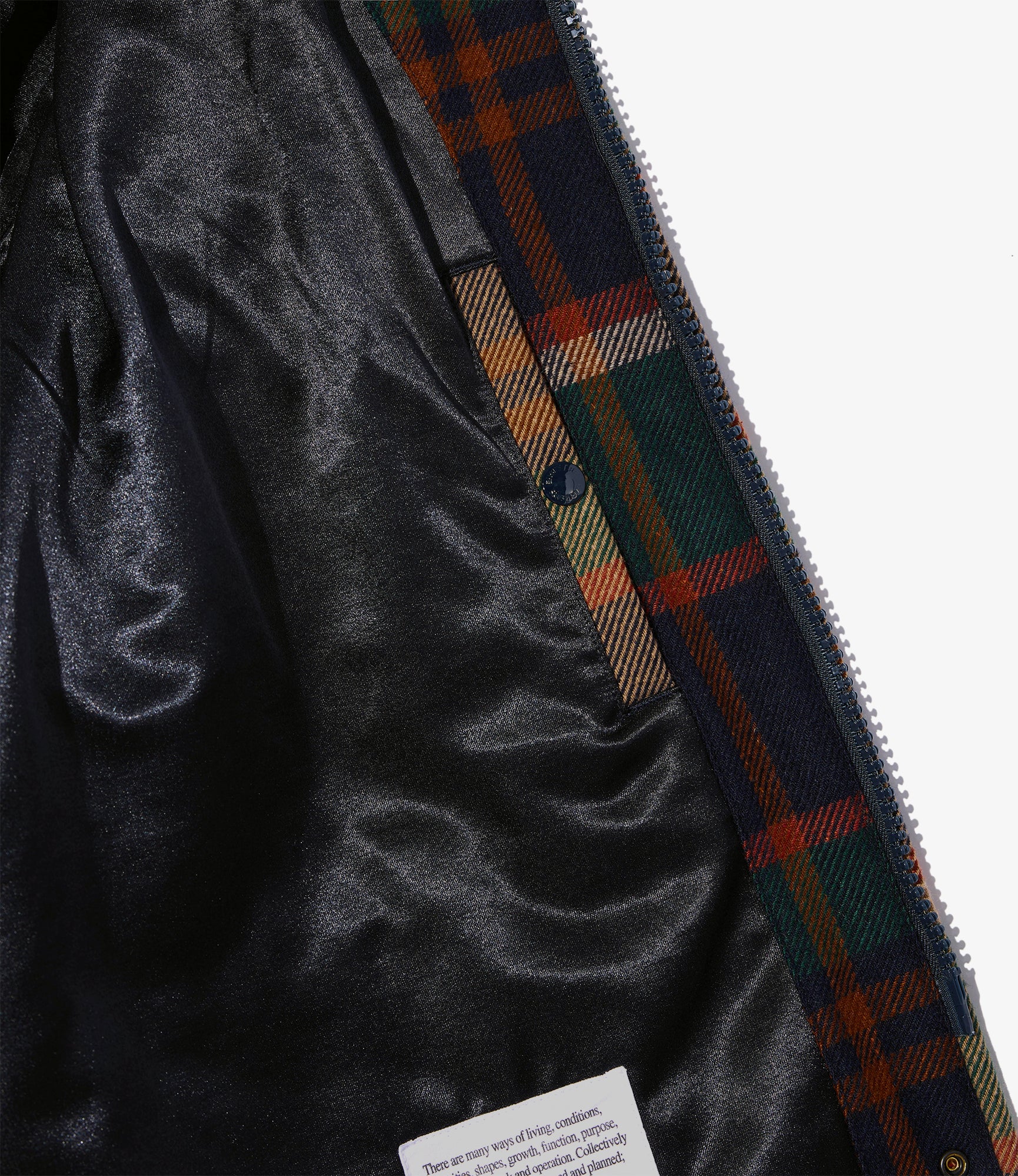 SAS Jacket – Navy/Brown Plaid Wool