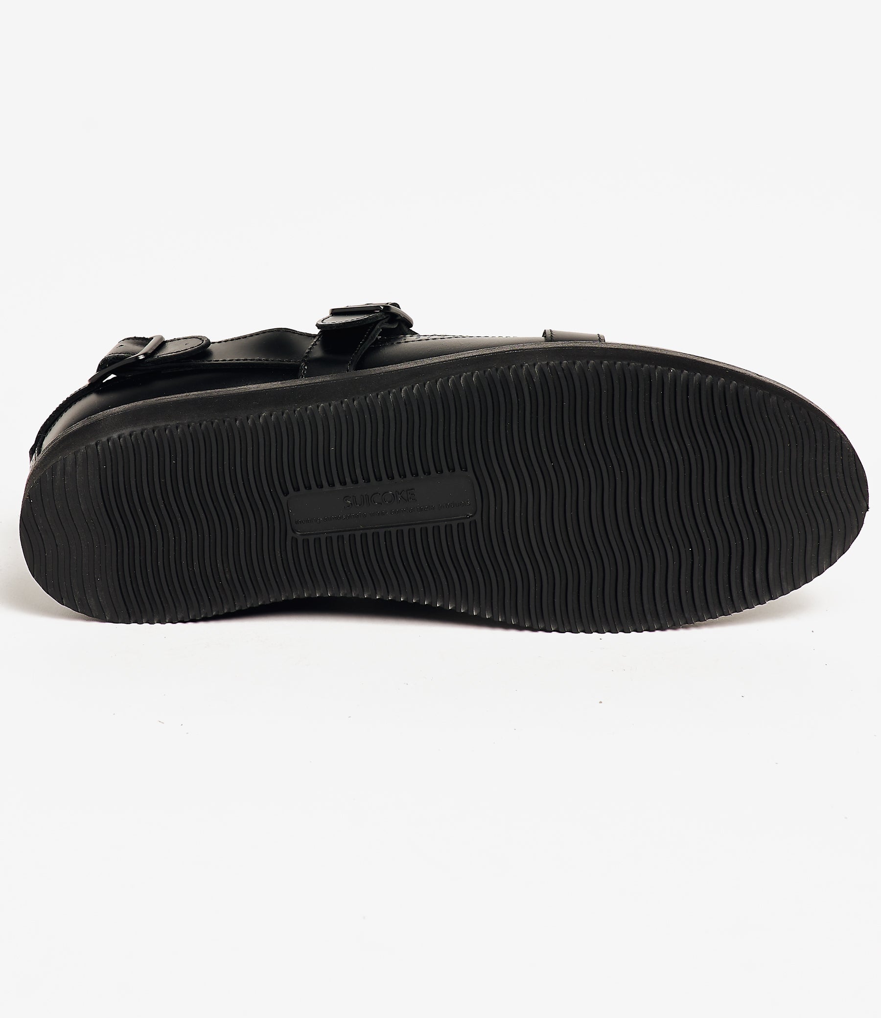 Strap Wingtip – Black/White Leather