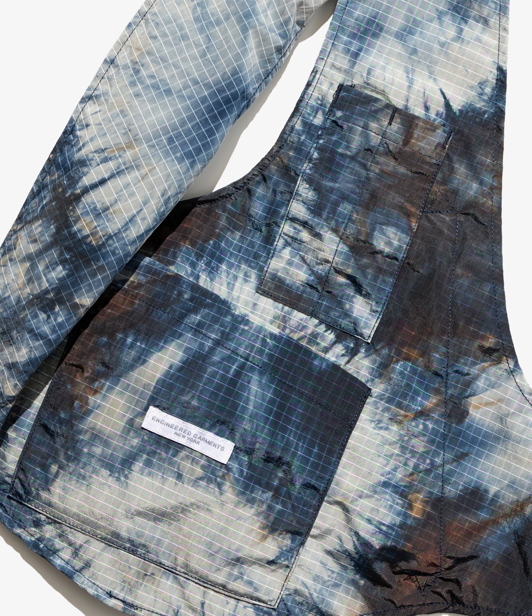 Shoulder Vest – Navy Tie Dye Ripstop Nylon