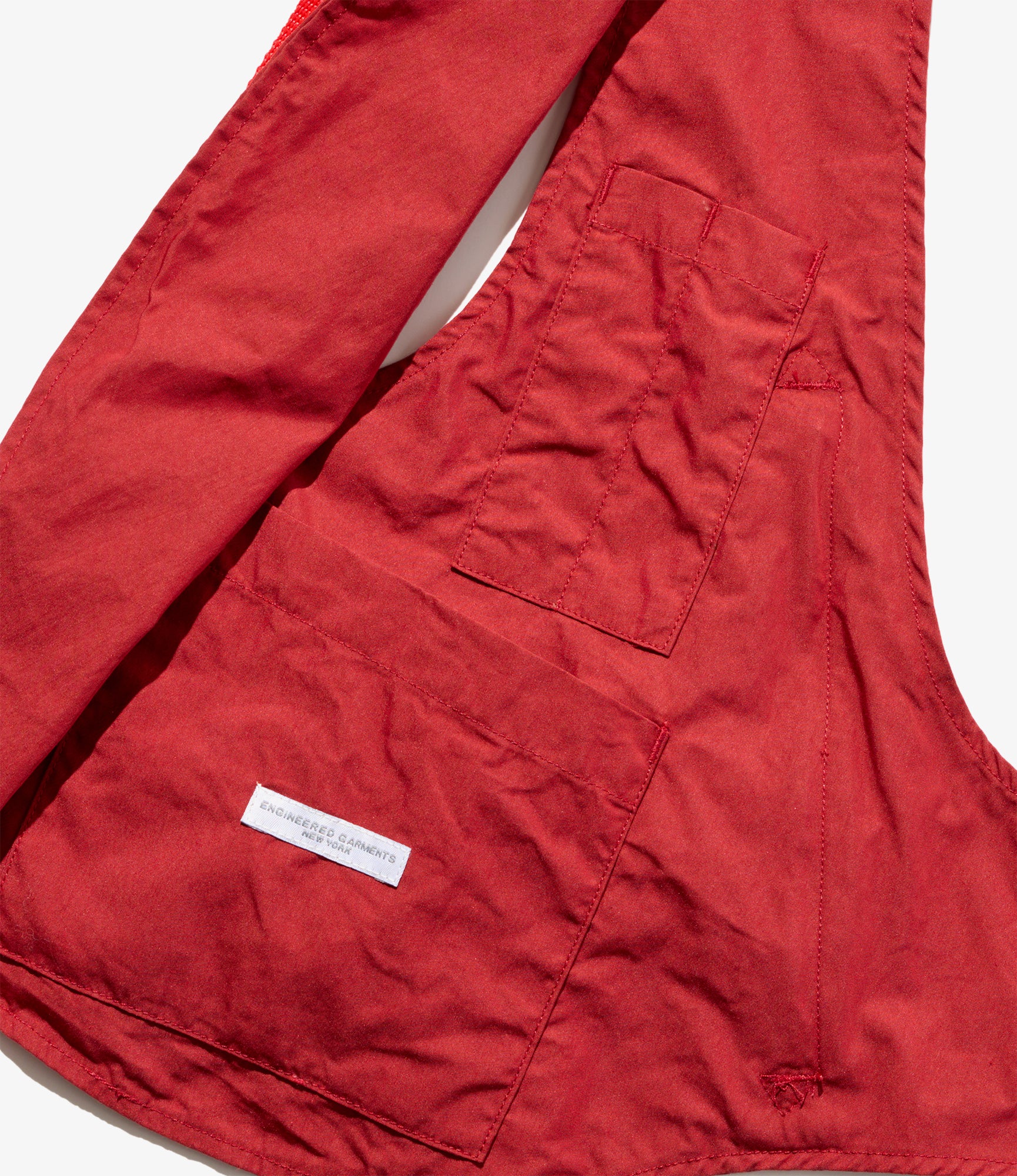 Shoulder Vest – Red Lightweight Nyco Poplin