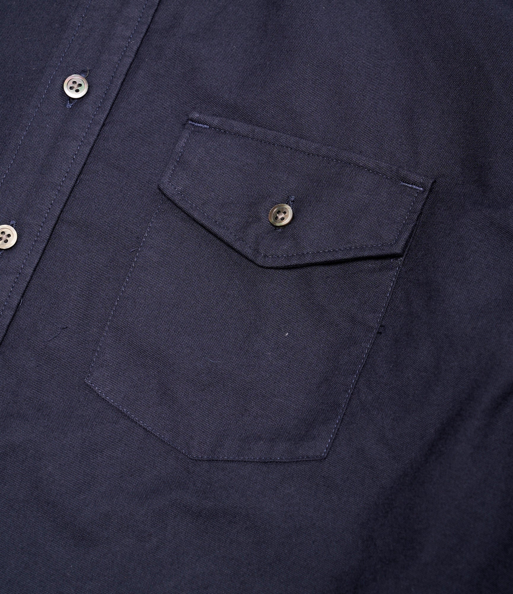 Ivy Shirt – Navy Cotton Oxford