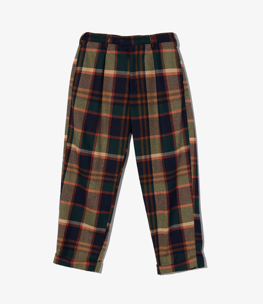 Carlyle Pant – Navy/Brown Plaid Wool | Engineered Garments