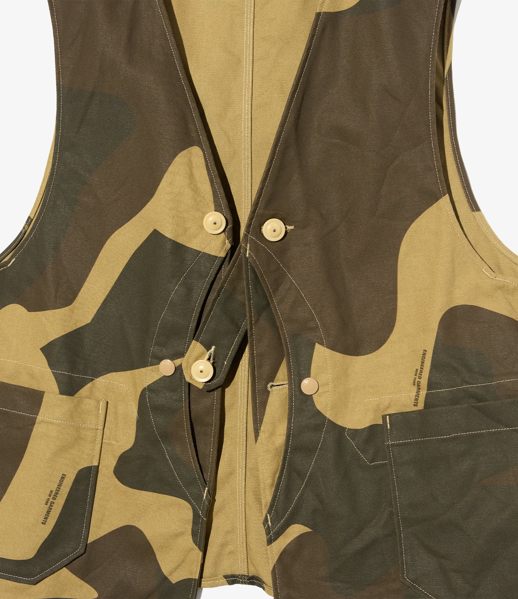 Upland Vest – Brown Mammoth Duck Camo Canvas