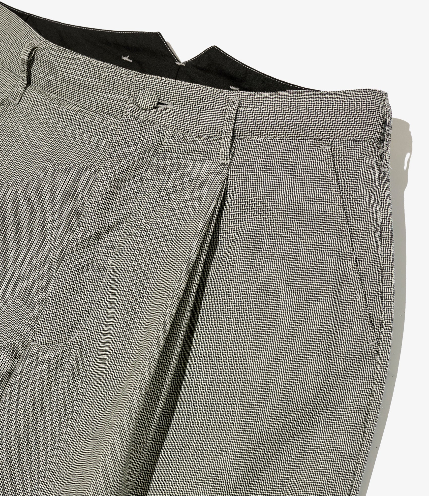 WP 3/4 Pant – Grey Micro Houndstooth Tropical Wool