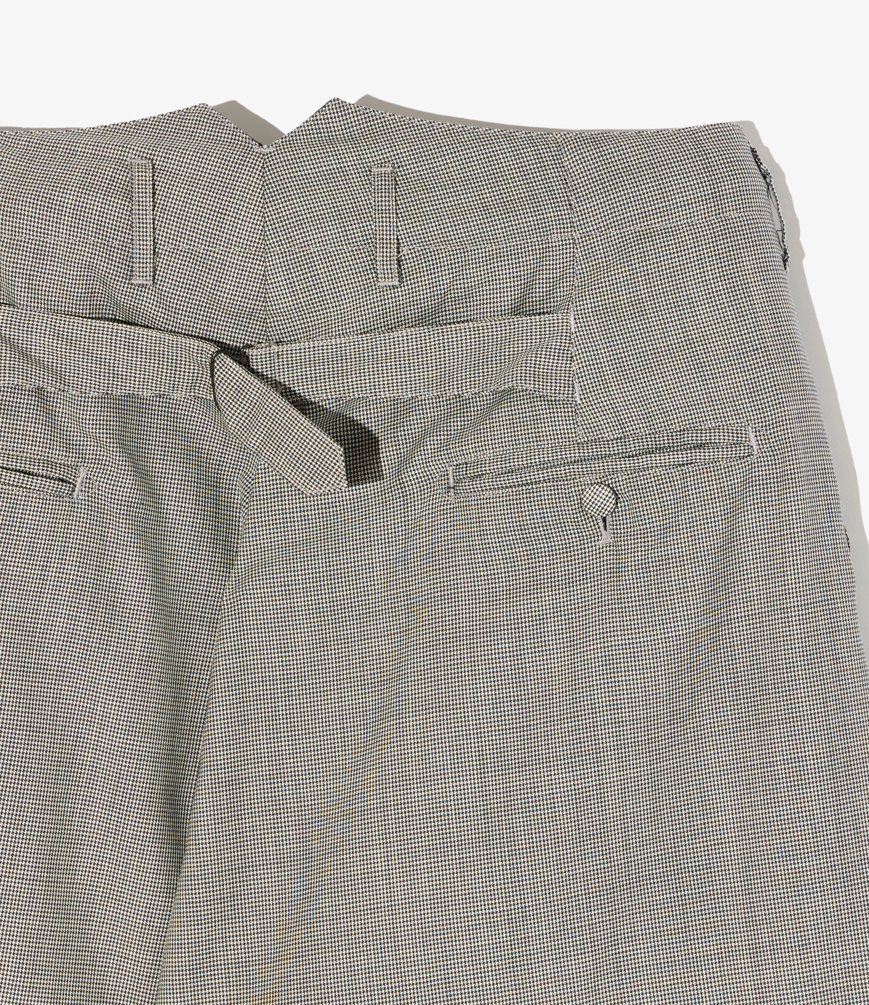WP 3/4 Pant – Grey Micro Houndstooth Tropical Wool