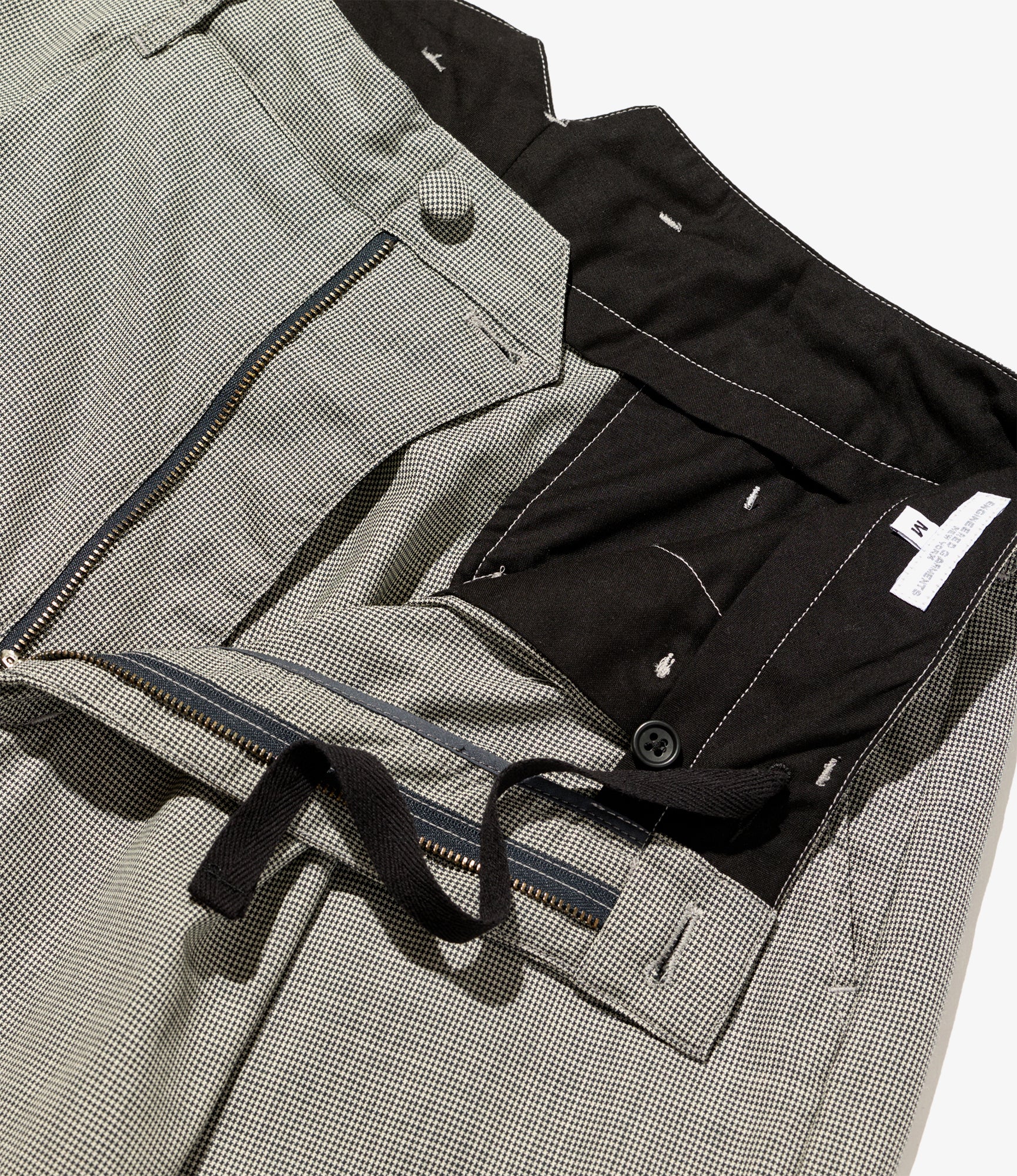 WP 3/4 Pant – Grey Micro Houndstooth Tropical Wool