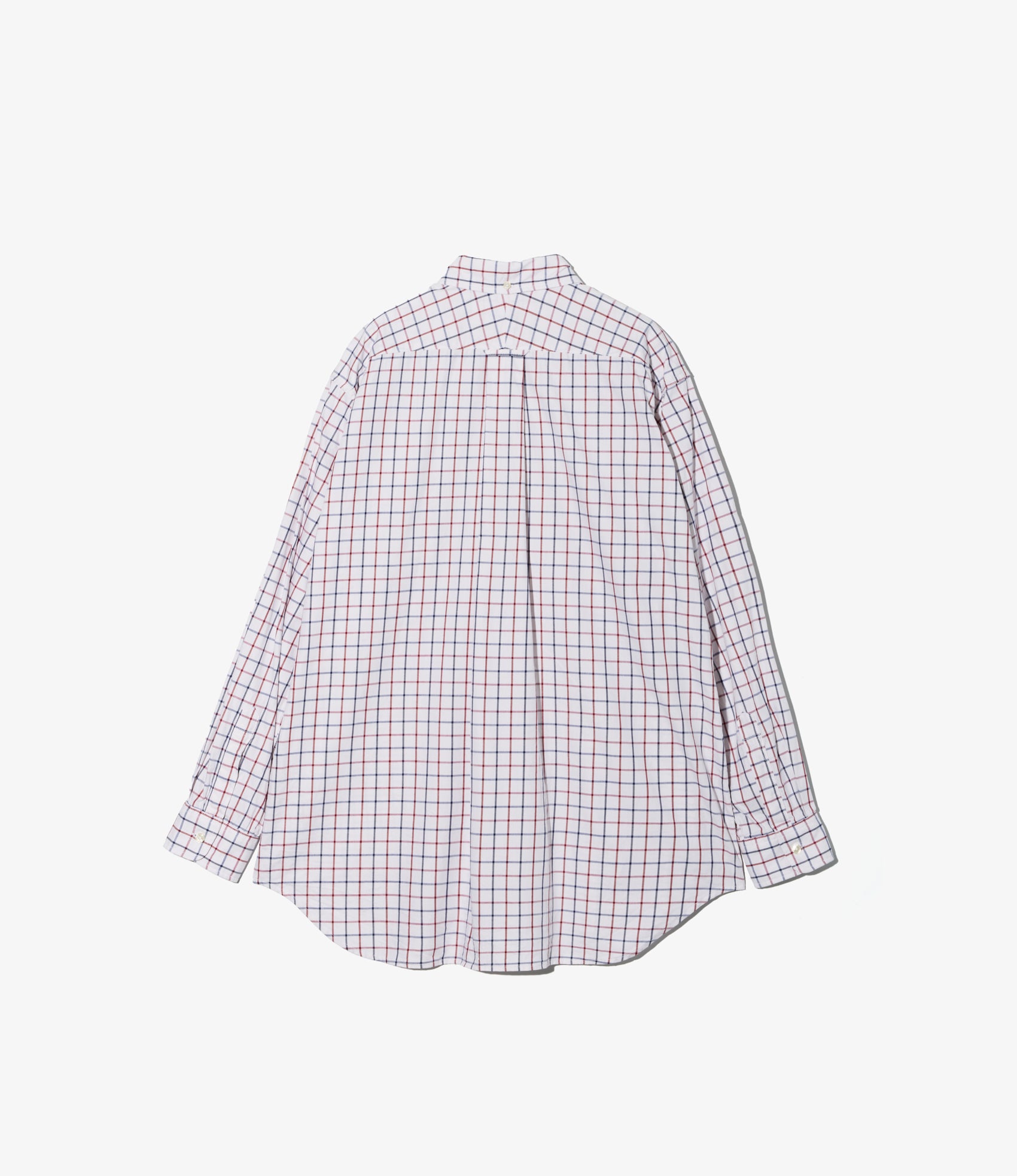 Button Down Shirt – White/Red/Blue Big Tattersall
