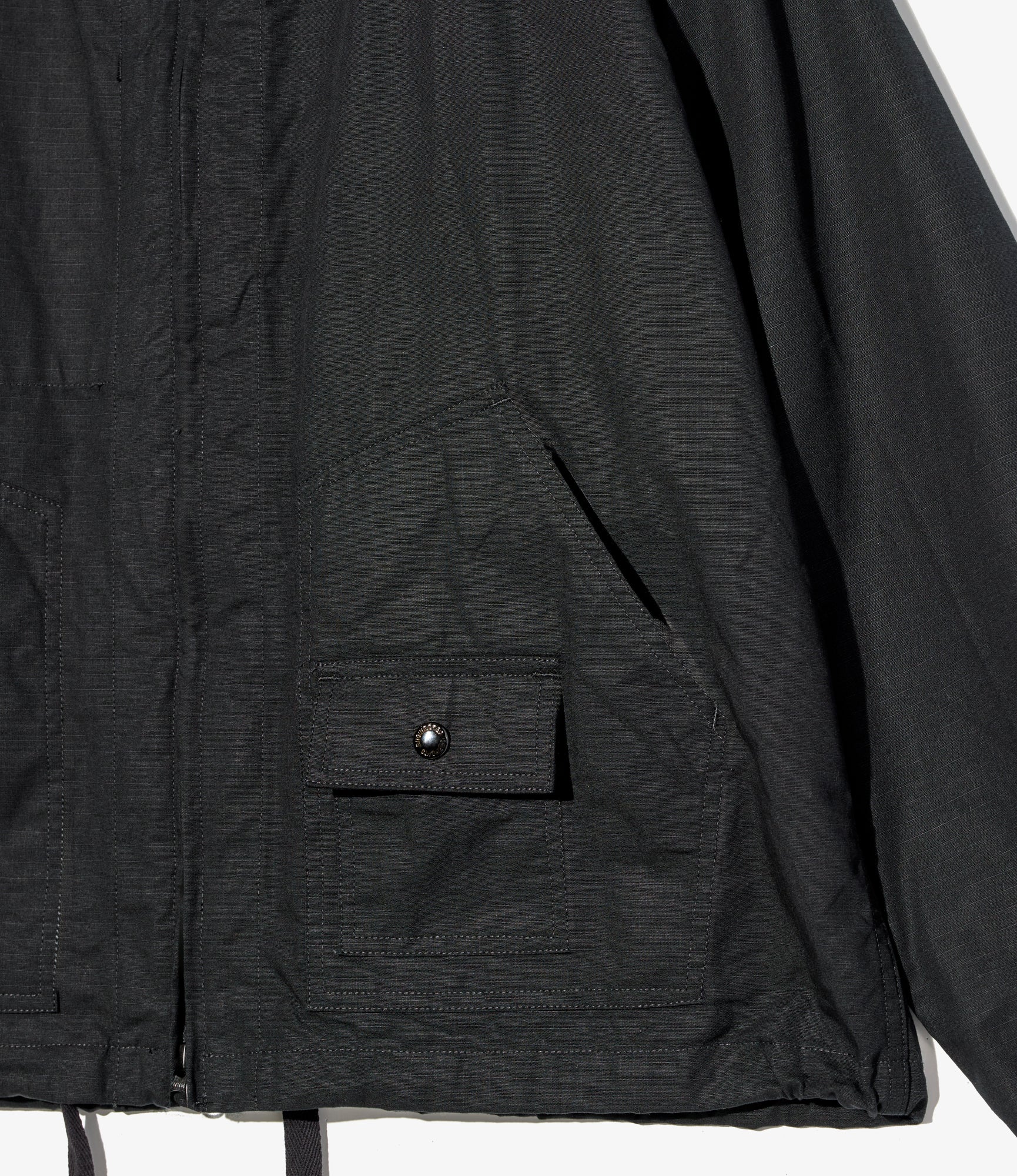 Deck Parka – Black Ripstop Cotton