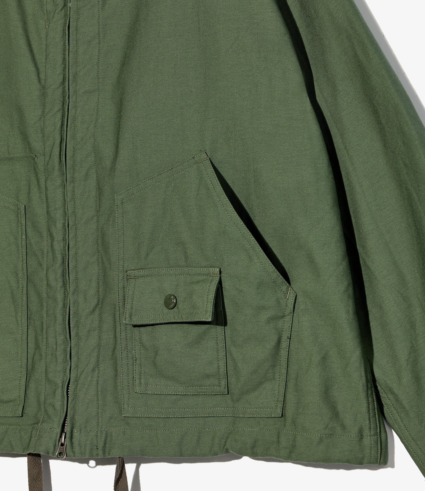 Deck Parka – Olive Reversed Sateen