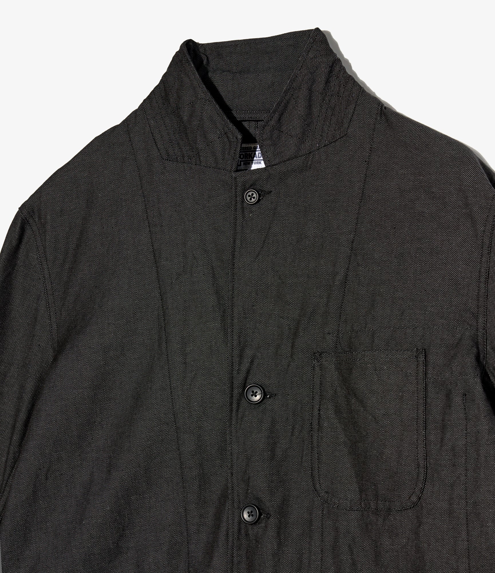 MED Blazer – Charcoal Heavy Oxford Cloth | Workaday | Nepenthes London