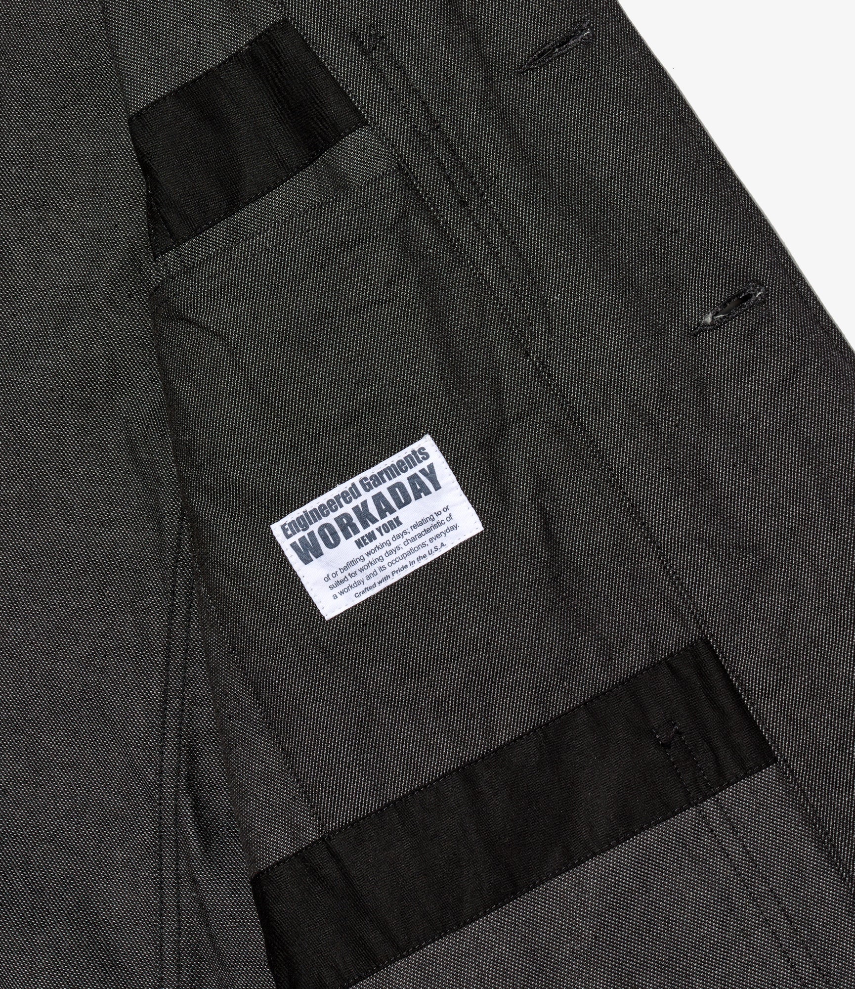 ENGINEERED GARMENTS ダークグレー ジャケット M MED Blazer – Charcoal Heavy Oxford Cloth | Workaday | Nepenthes London