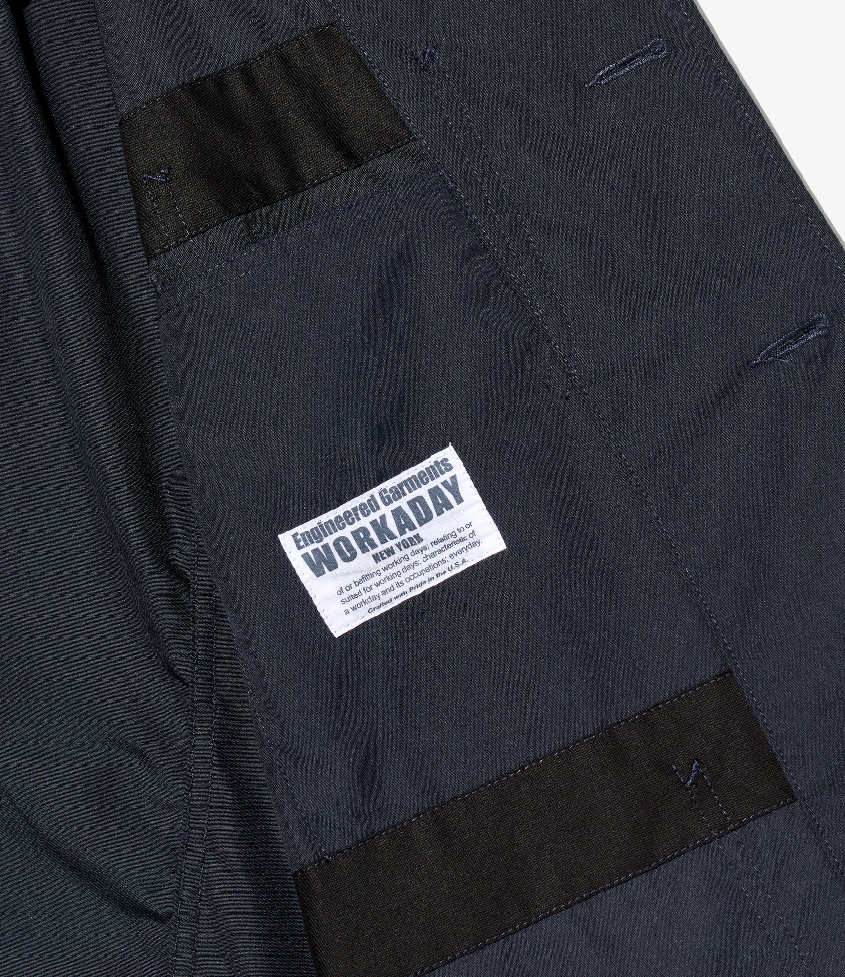 MED Blazer – Dark Navy Poplin | Workaday | Nepenthes London