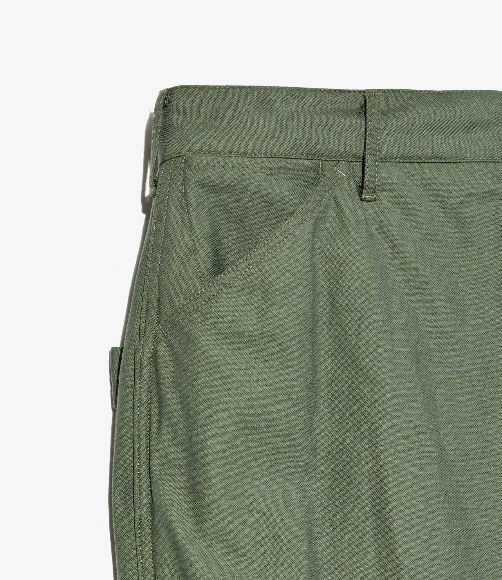 Painter Pant – Olive Reversed Sateen