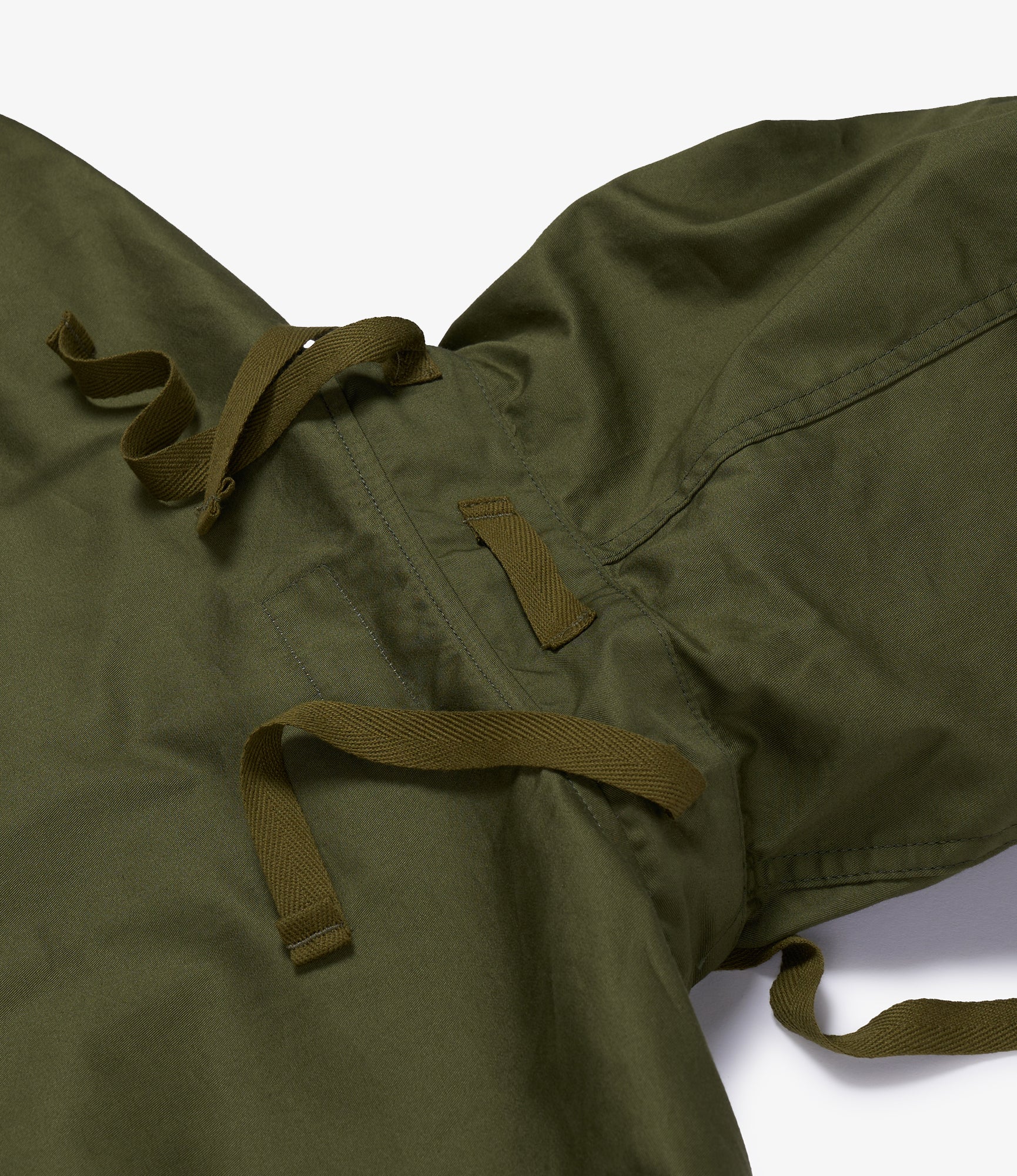 Engineered Garments Workaday Salvage Smock – Olive Cotton Fineline Twill