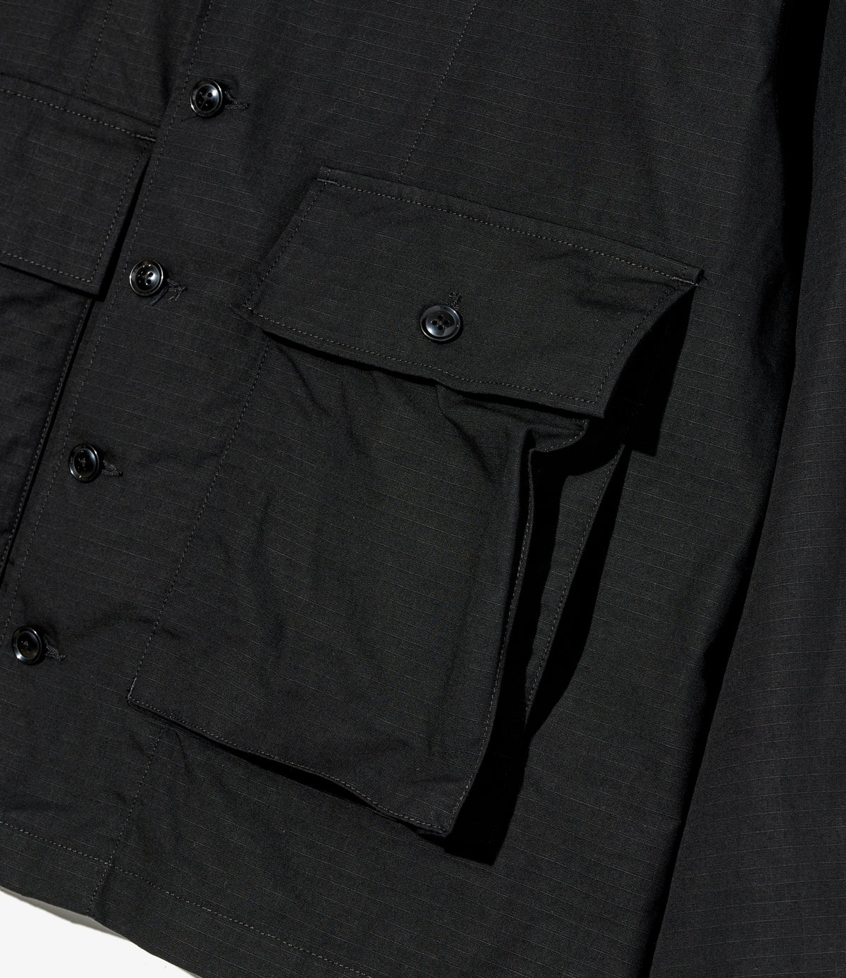 Sea Bees Jacket – Black Cotton Ripstop | Workaday | Nepenthes London