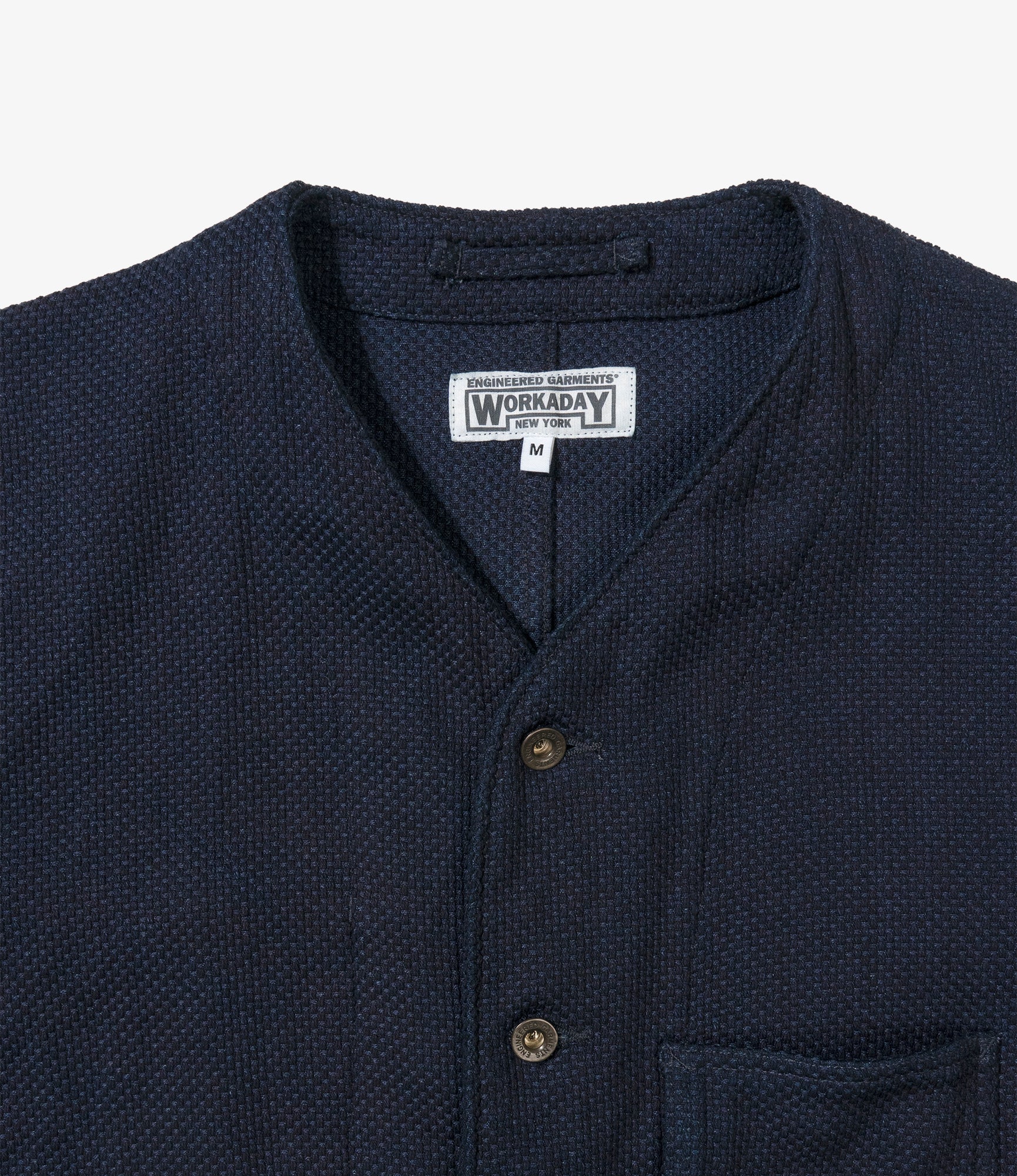 Short Engineer Jacket – Navy Heavy Basketweave