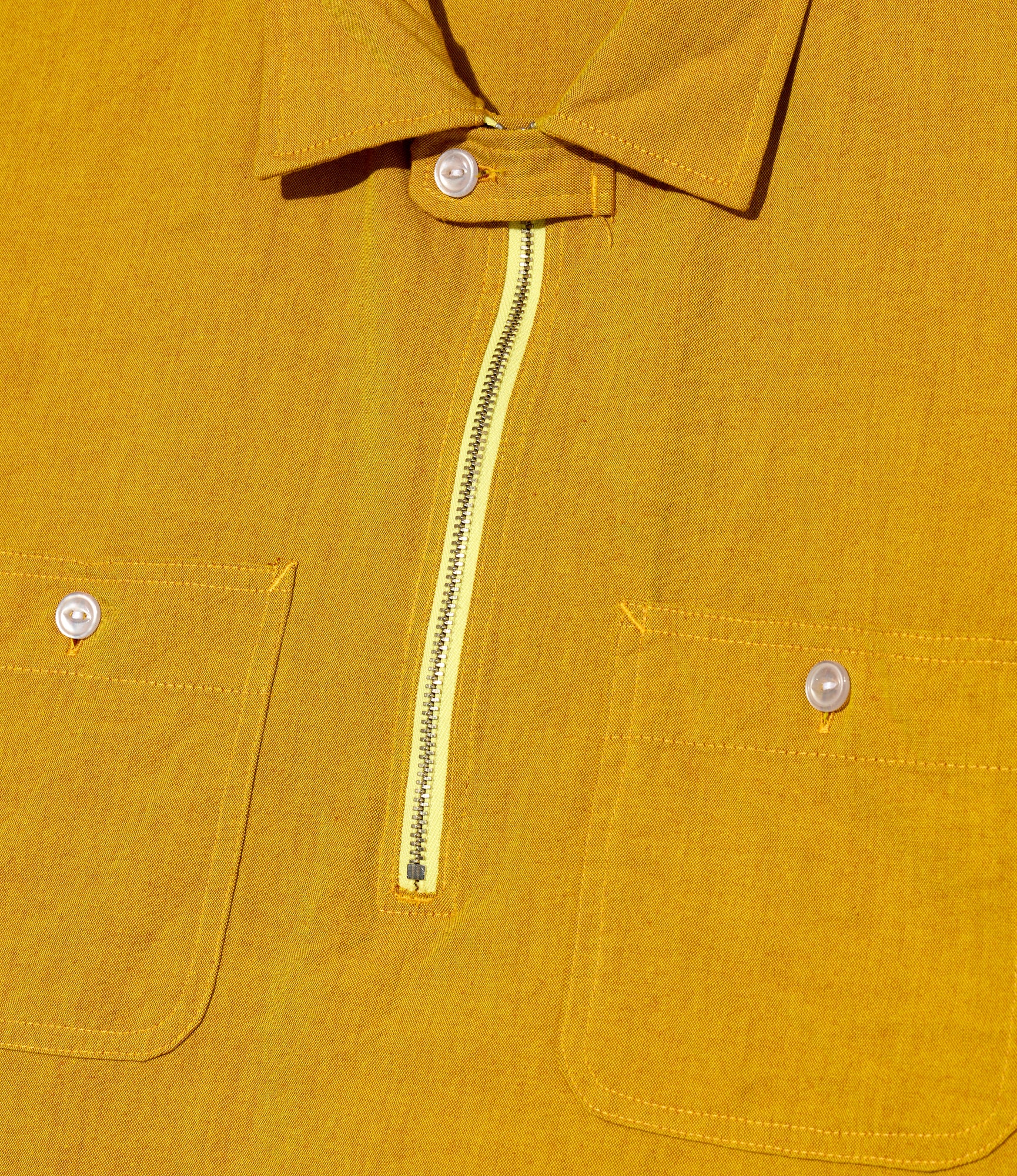 Spinnaker Shirt – Yellow Iridescent Cotton