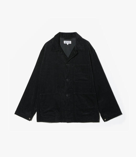 Utility Jacket – Black 8W Corduroy | Workaday by Engineered