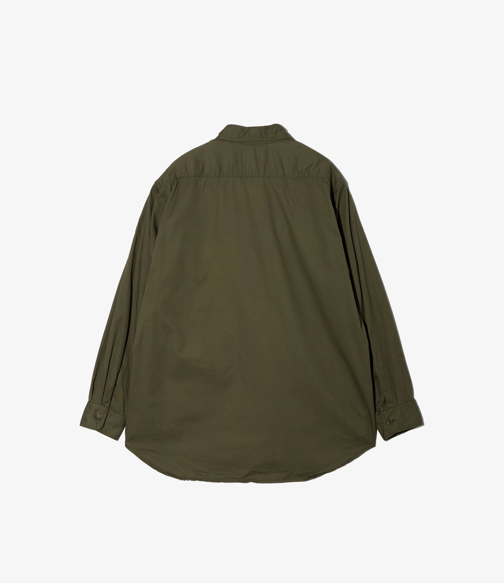 Utility Shirt – Olive Sanded Micro Twill