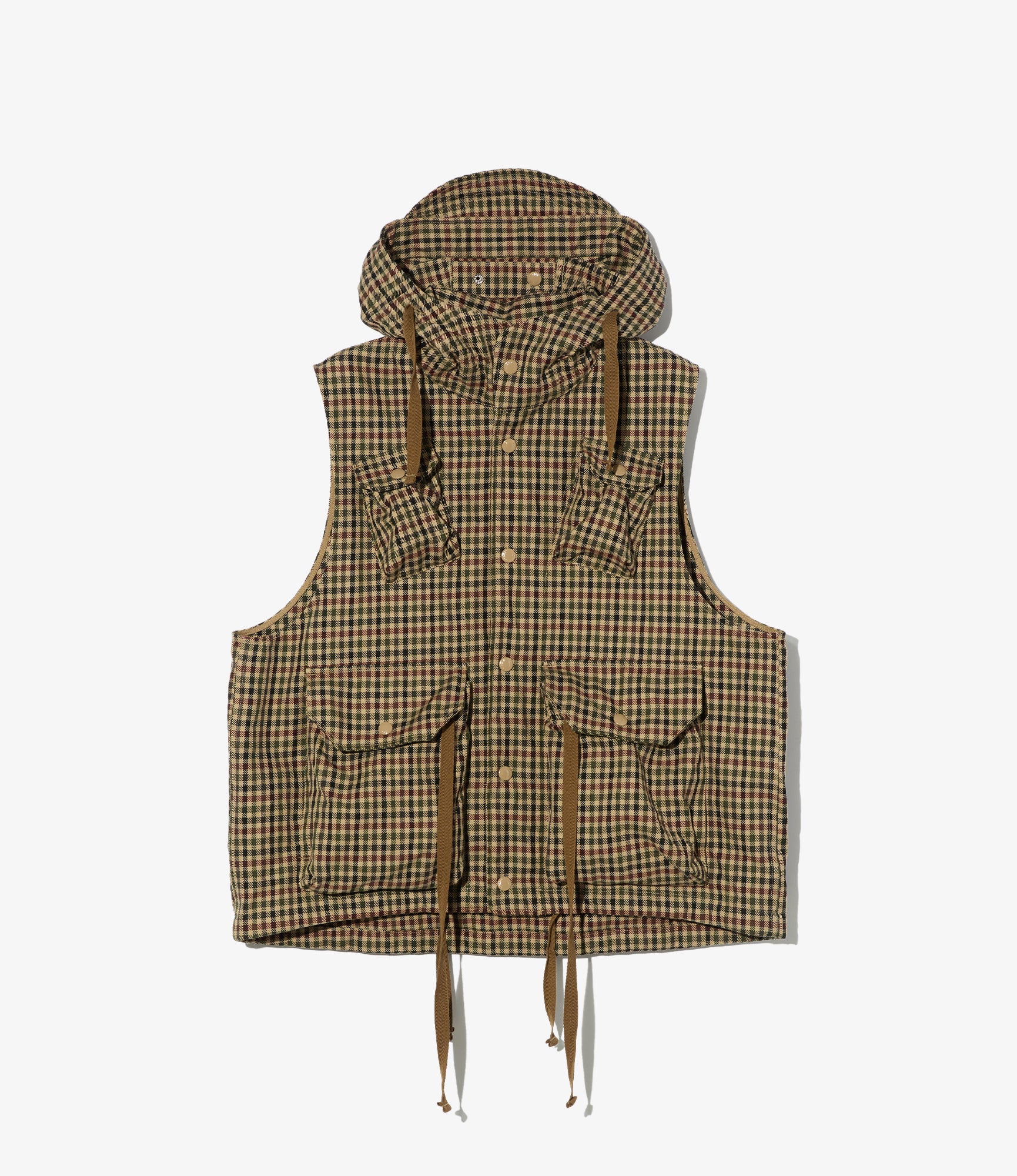 Field Vest – Brown/Olive Heavy Gunclub Check