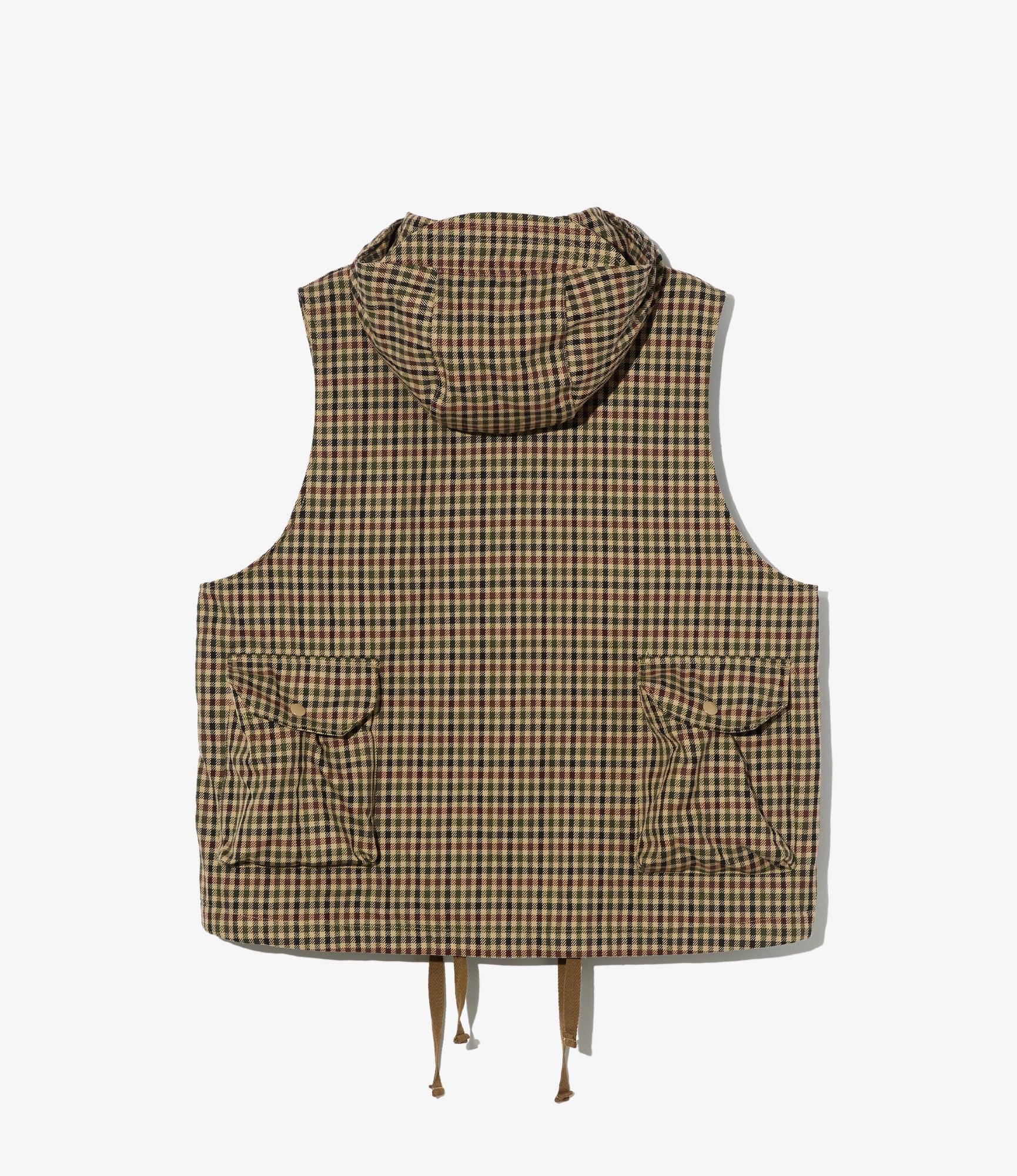 Field Vest – Brown/Olive Heavy Gunclub Check
