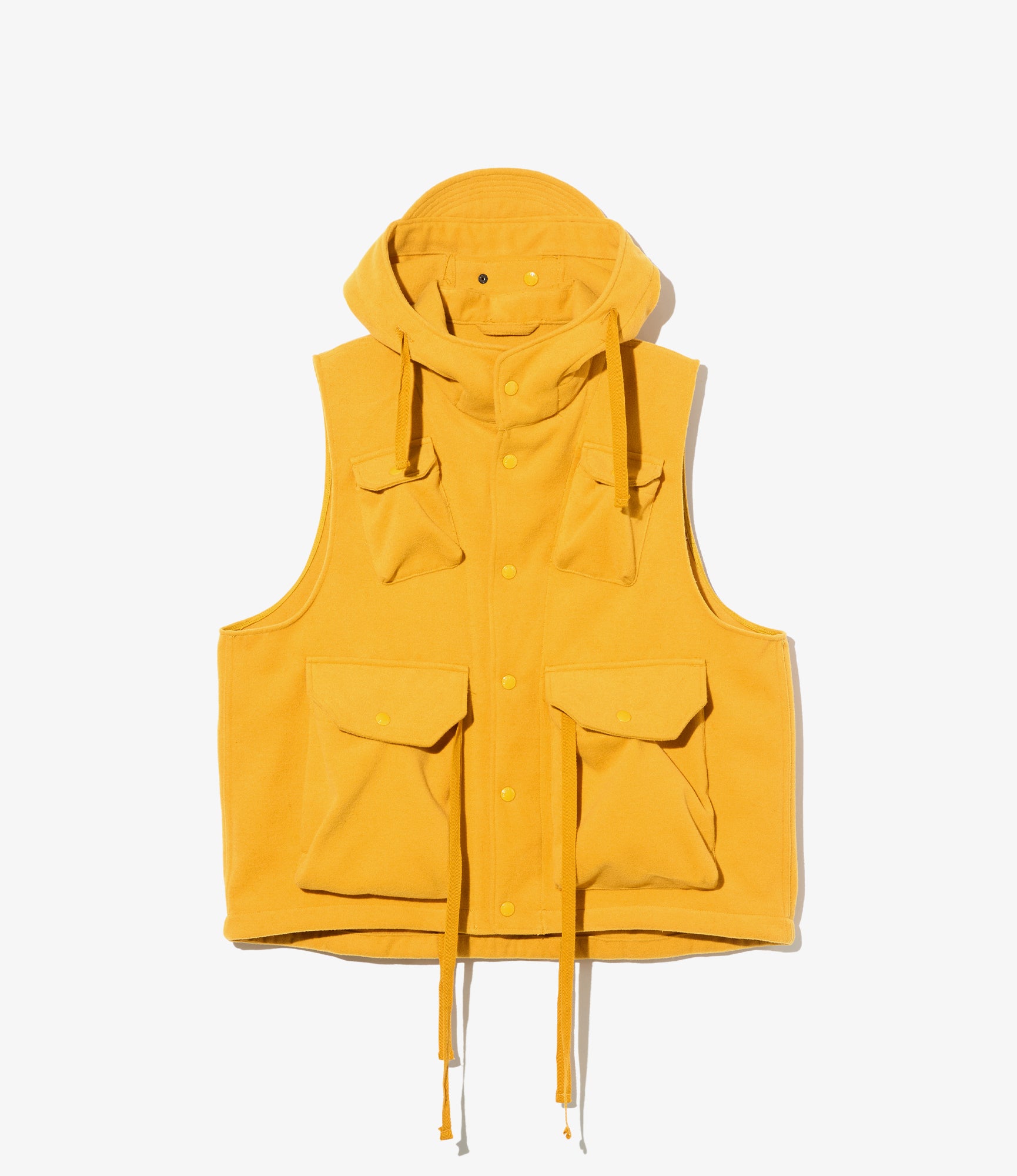 Field Vest – Gold Fake Melton Wool