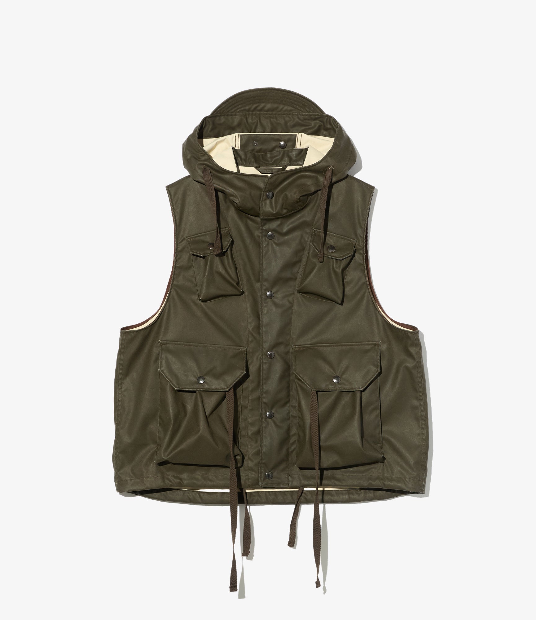 Field Vest – Brown Coated Cloth