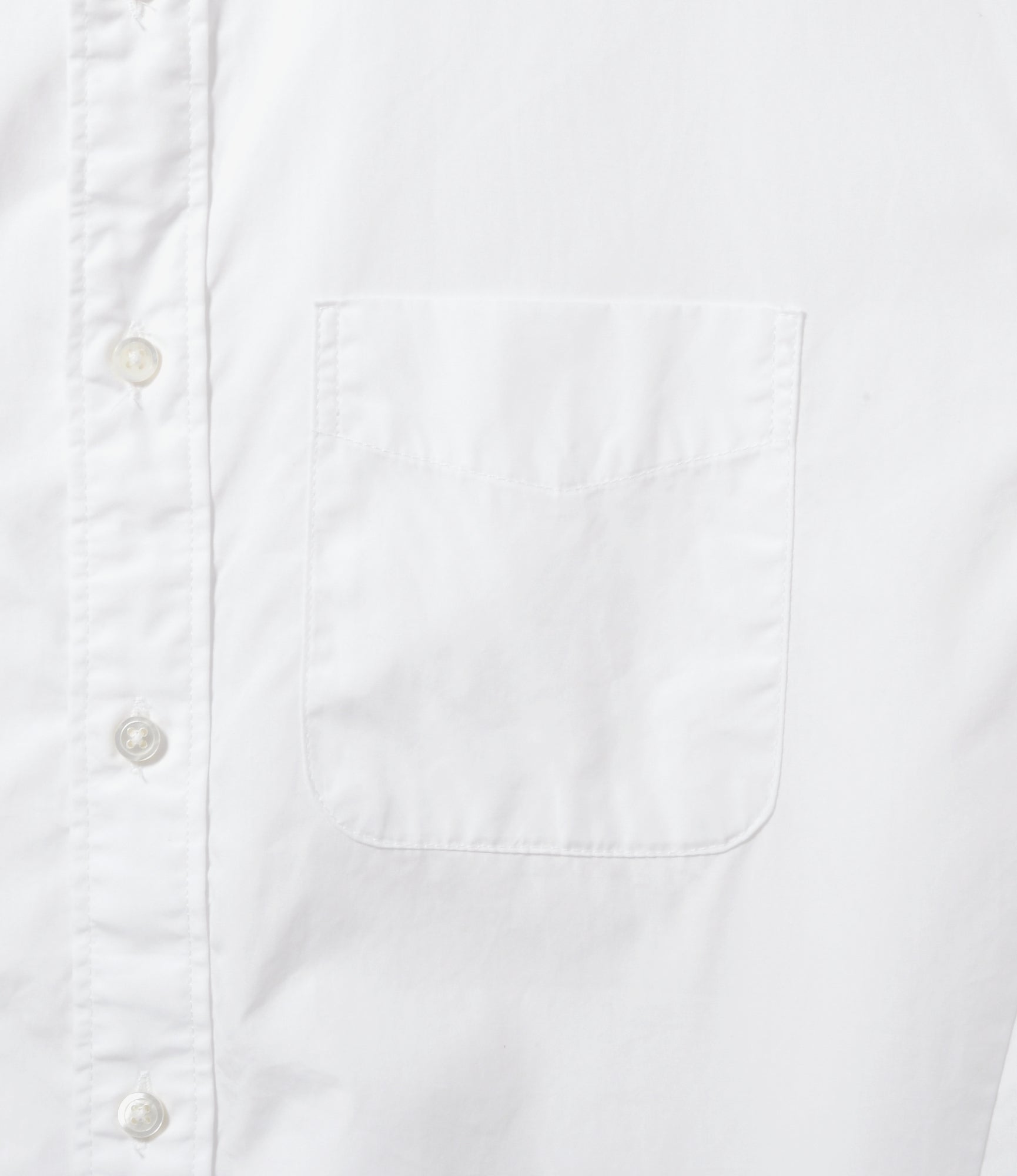 Flared Shirt – White 100's 2-Ply Broadcloth