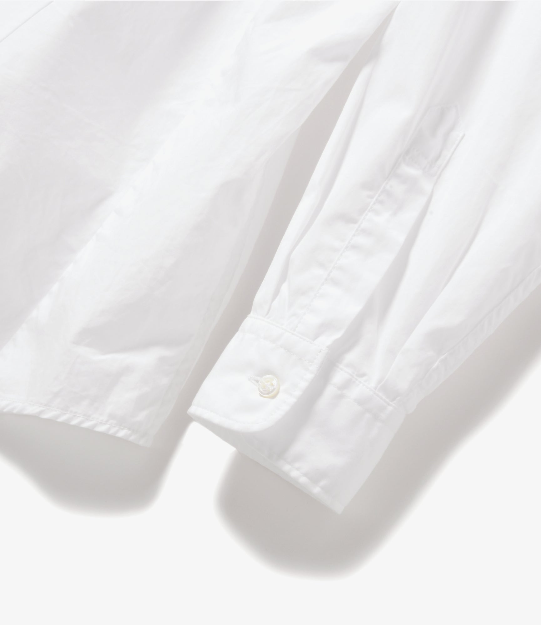 Flared Shirt – White 100's 2-Ply Broadcloth