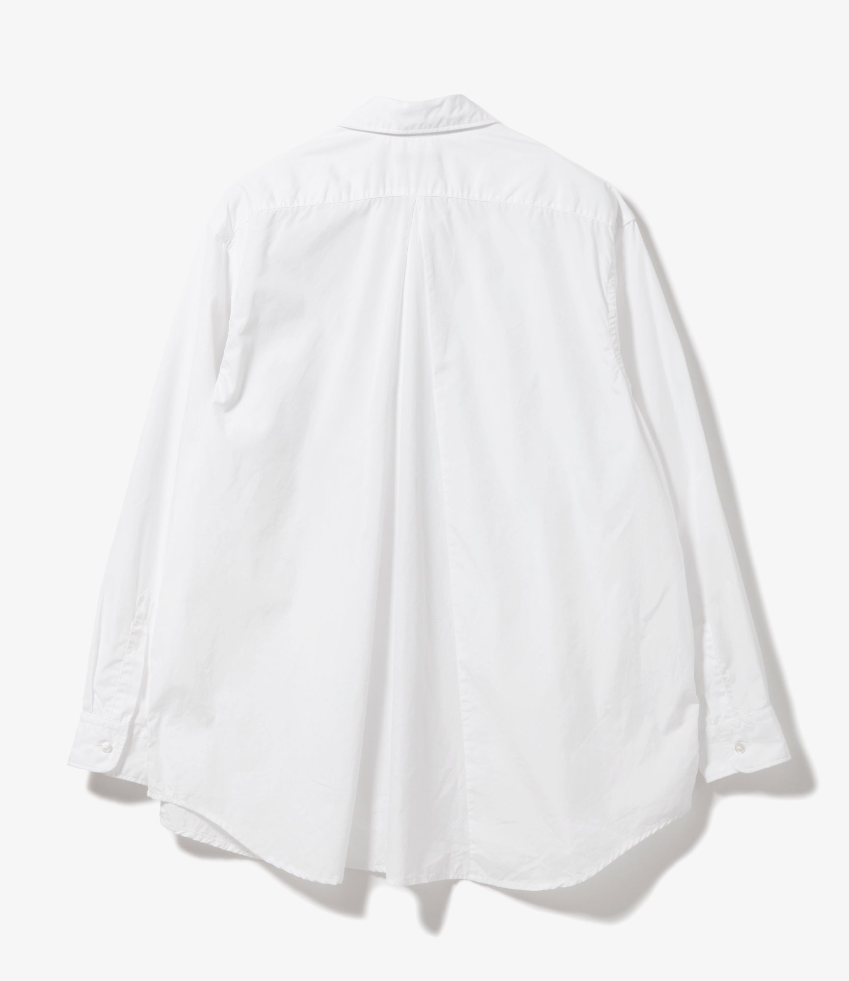 Flared Shirt – White 100's 2-Ply Broadcloth