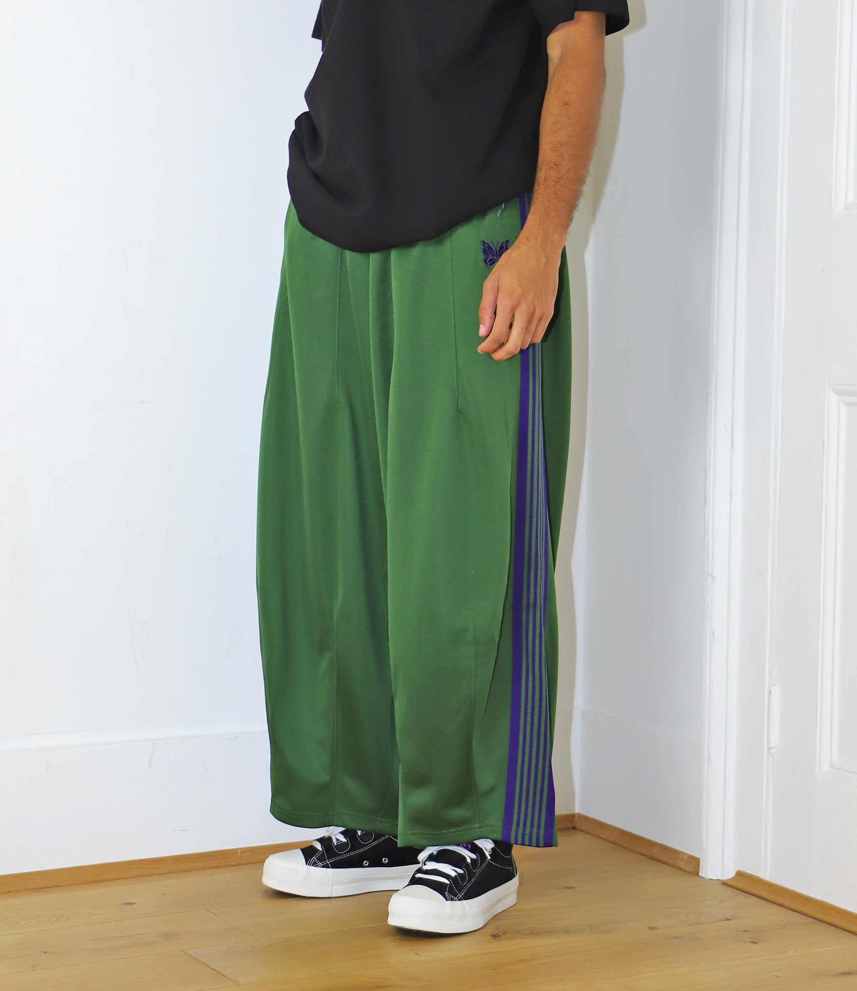 Needles H.D. Track Pant - Poly Smooth - Ivy Green | Nepenthes London